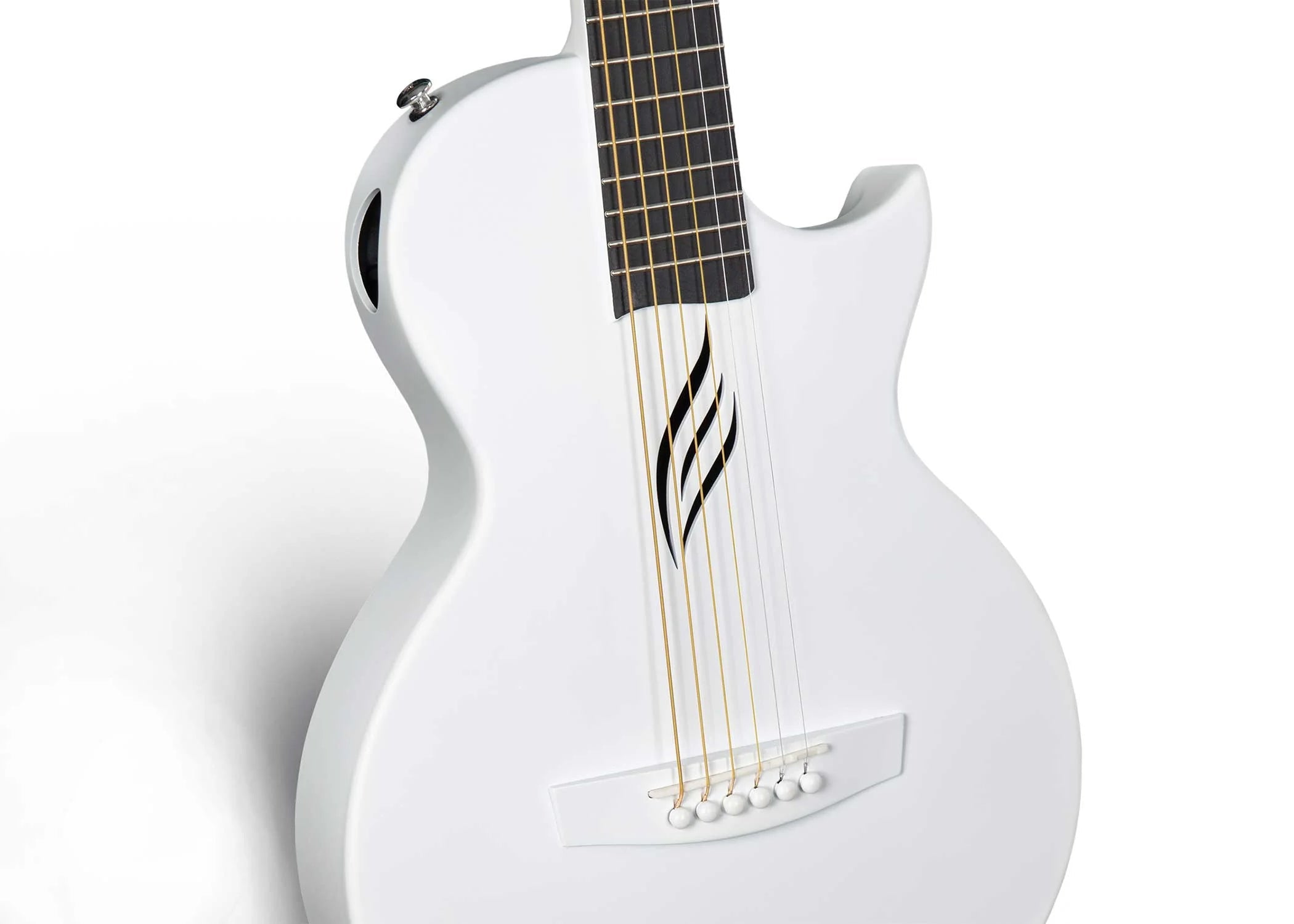 Enya NOVA GO/SP1 White Nova Go Carbo fibre electro guitar with Bluetooth, Electro Acoustic Guitar for sale at Richards Guitars.