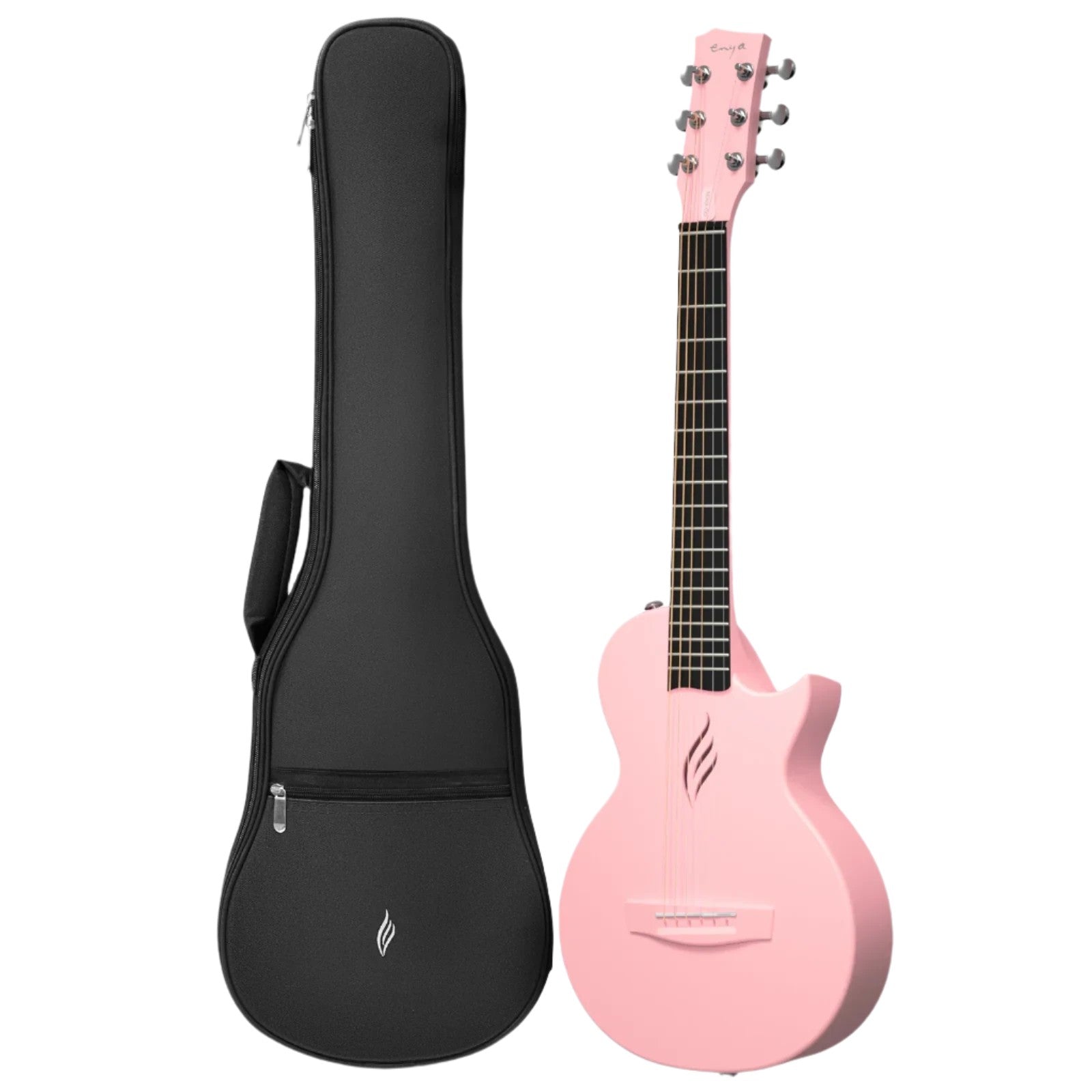 Enya Nova GO Mini Pink Carbon fibre guitar Less Than 1/2 Size Acoustic Guitar!, Acoustic Guitar for sale at Richards Guitars.