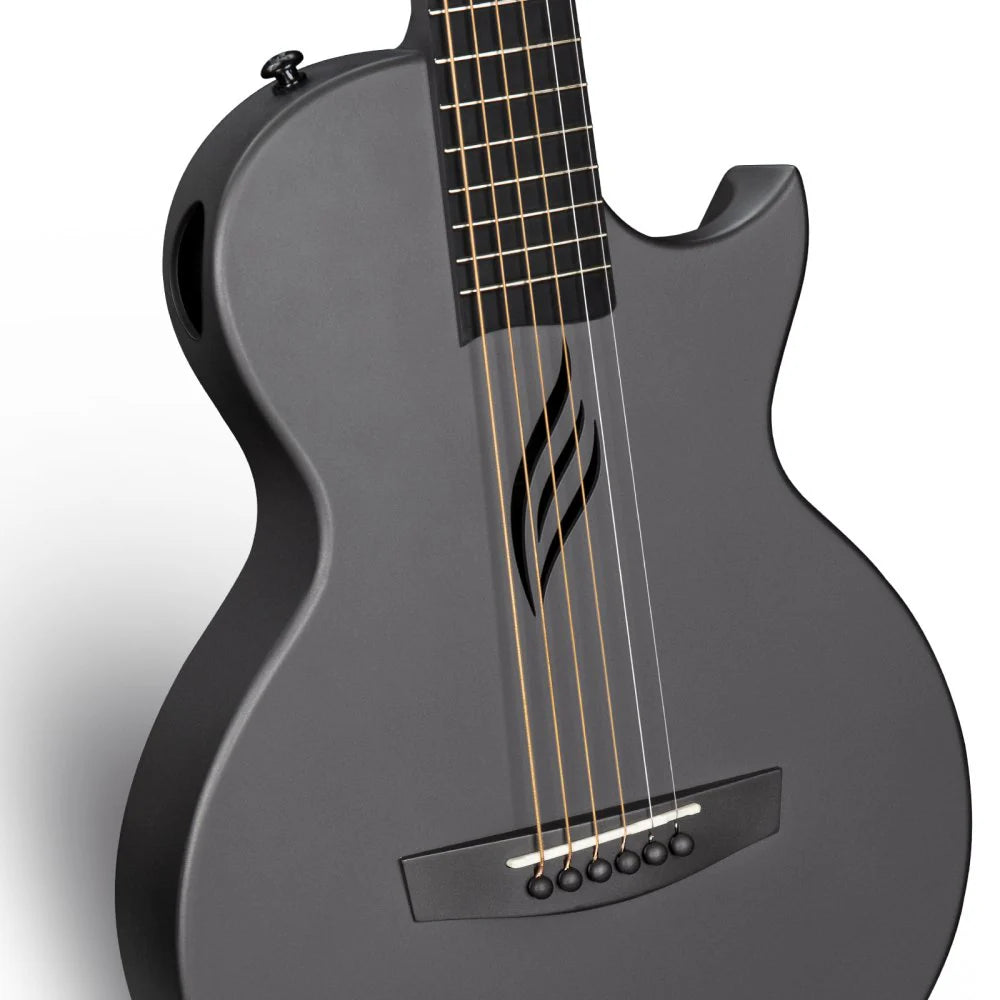 Enya Nova GO SP1-BK Black Nova Go Carbo fibre electro guitar with Bluetooth, Electro Acoustic Guitar for sale at Richards Guitars.