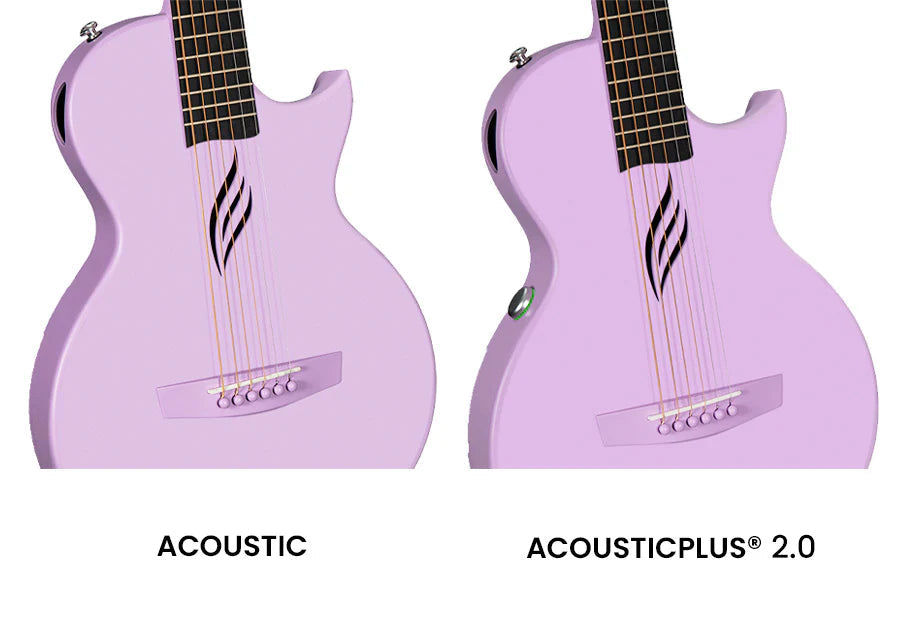 Enya Nova GO SP1 Purple Nova Go Carbo fibre electro guitar with Bluetooth, Electro Acoustic Guitar for sale at Richards Guitars.