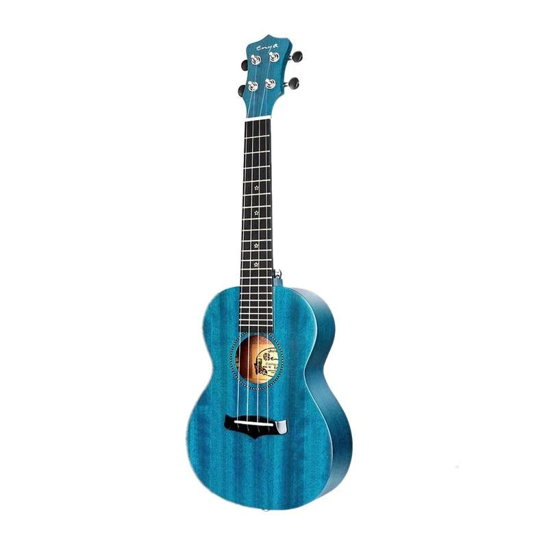 Enya 25D Blue Solid Mahogany, Ukulele for sale at Richards Guitars.