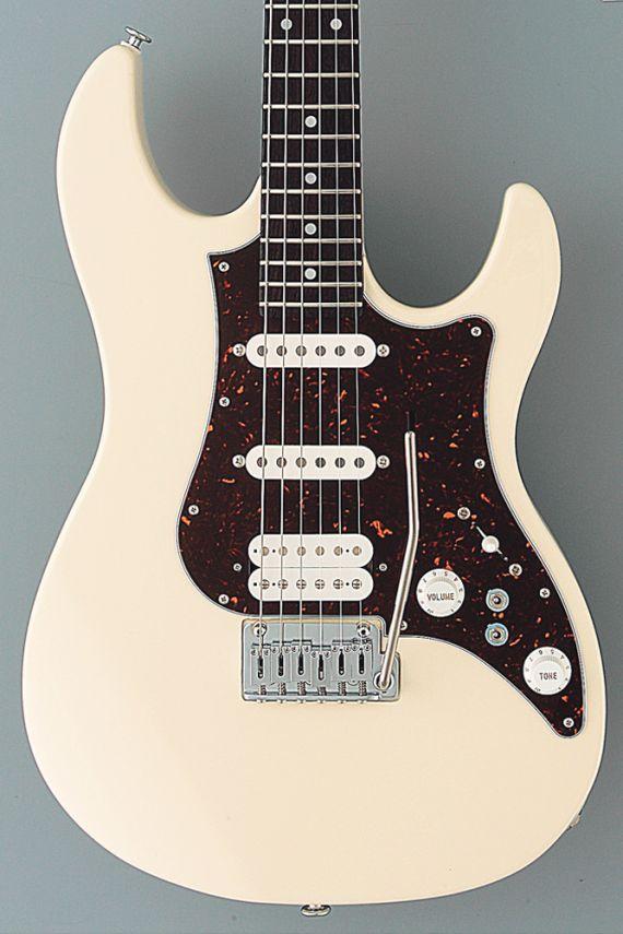 FGN Expert Odyssey EOSALR Antique White (AWH) With Hard Case, Electric Guitar for sale at Richards Guitars.