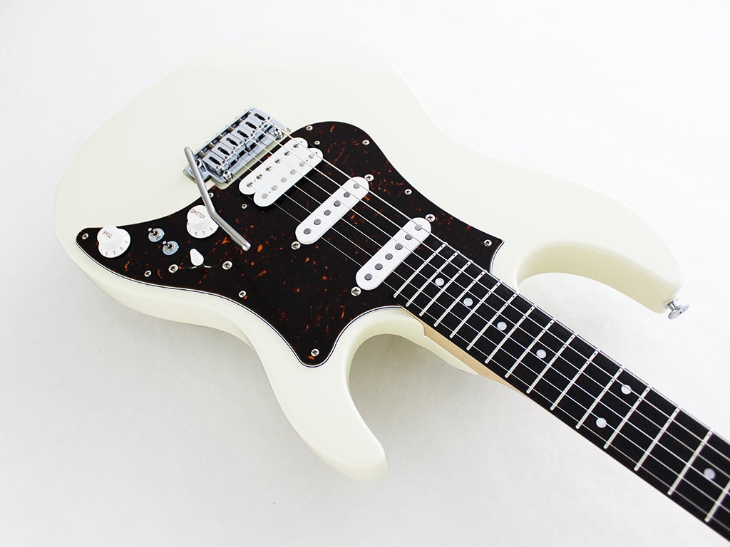 FGN Expert Odyssey EOSALR Antique White (AWH) With Hard Case, Electric Guitar for sale at Richards Guitars.