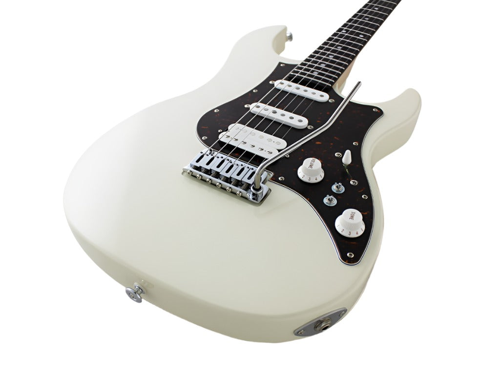 FGN Expert Odyssey EOSALR Antique White (AWH) With Hard Case, Electric Guitar for sale at Richards Guitars.