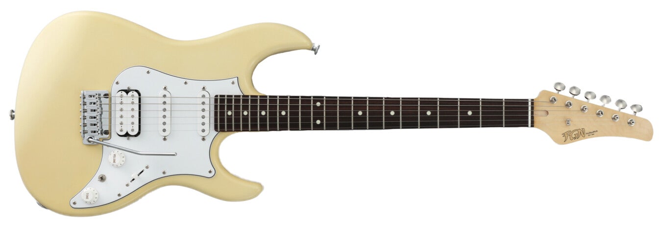 FGN J Standard Odyssey, JOS2TDR Ivory (IV) With Gig Bag, Electric Guitar for sale at Richards Guitars.