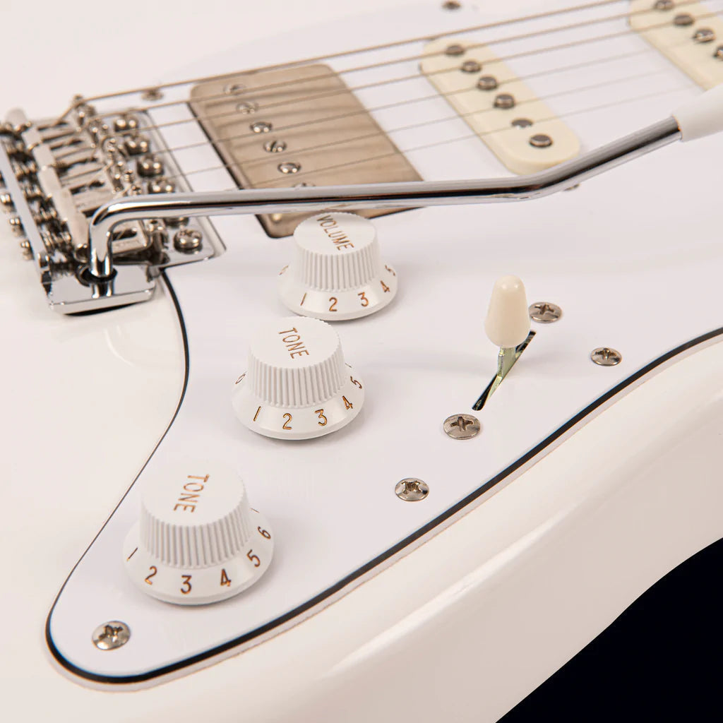 FRET KING CORONA CLASSIC GUITAR - ARCTIC WHITE (Includes Our £85 Pro Setup Free), Electric Guitar for sale at Richards Guitars.