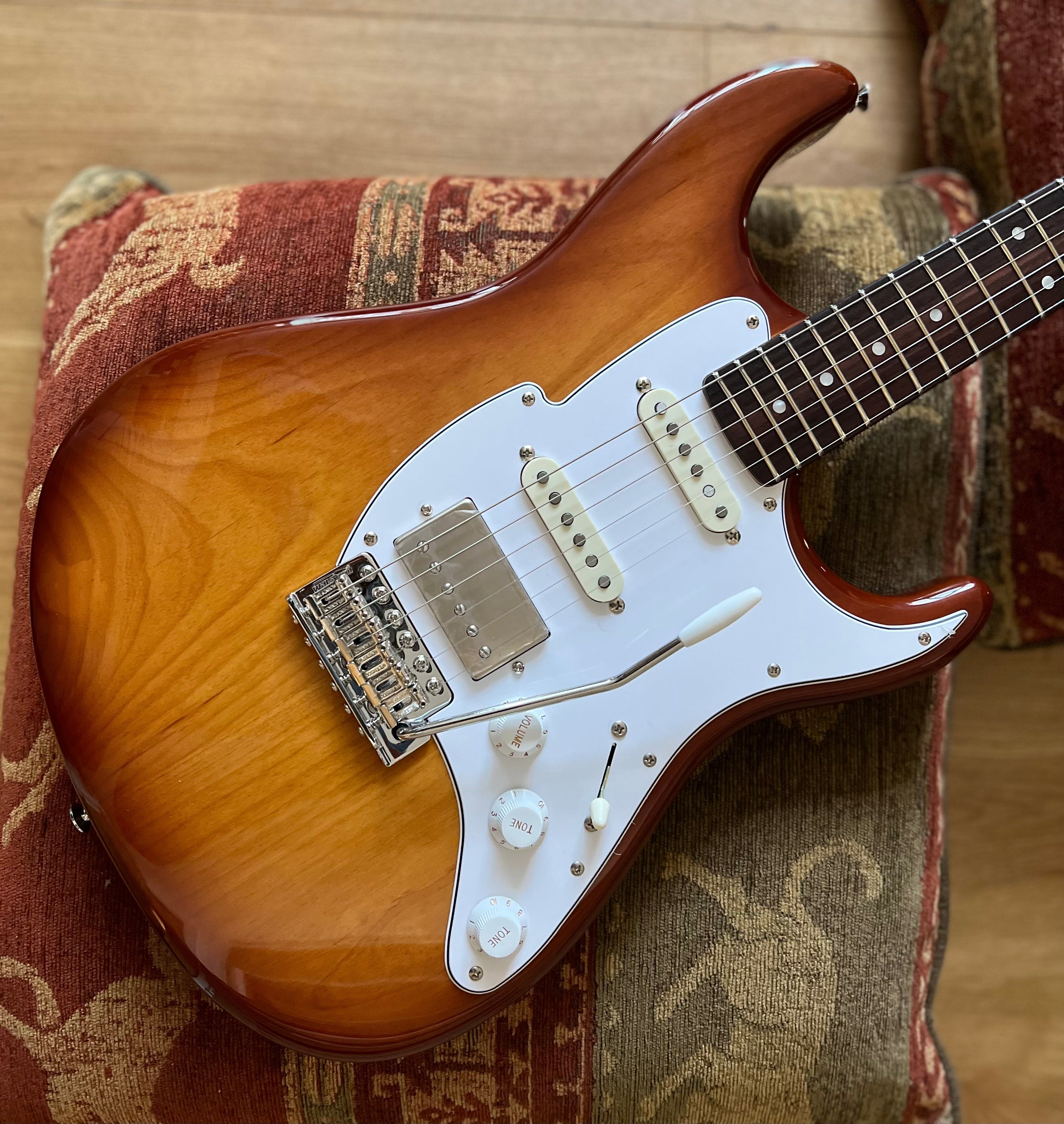 FRET KING CORONA CLASSIC GUITAR - VINTAGE SUNBURST (Includes Our £85 Pro Setup Free), Electric Guitar for sale at Richards Guitars.