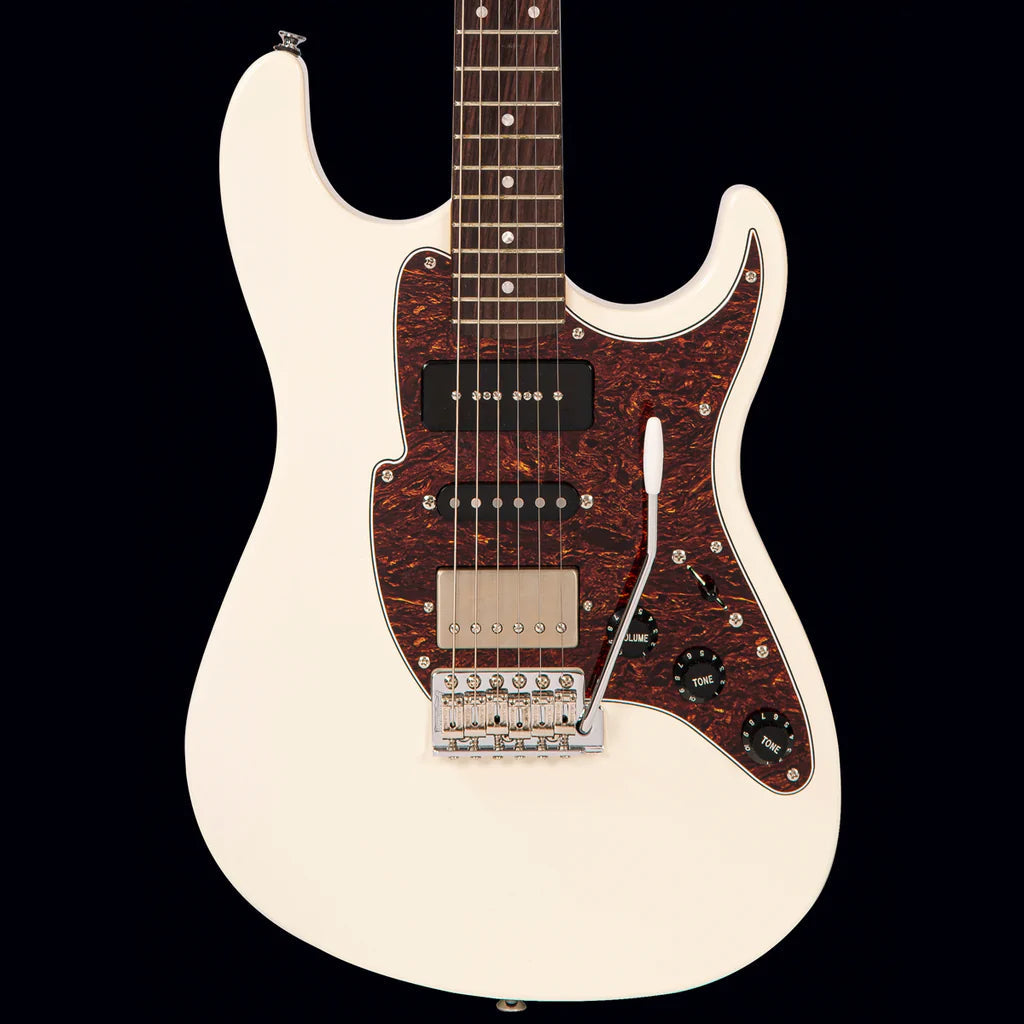 FRET KING CORONA CUSTOM GUITAR - VINTAGE WHITE (Includes Our £85 Pro Setup Free), Electric Guitar for sale at Richards Guitars.