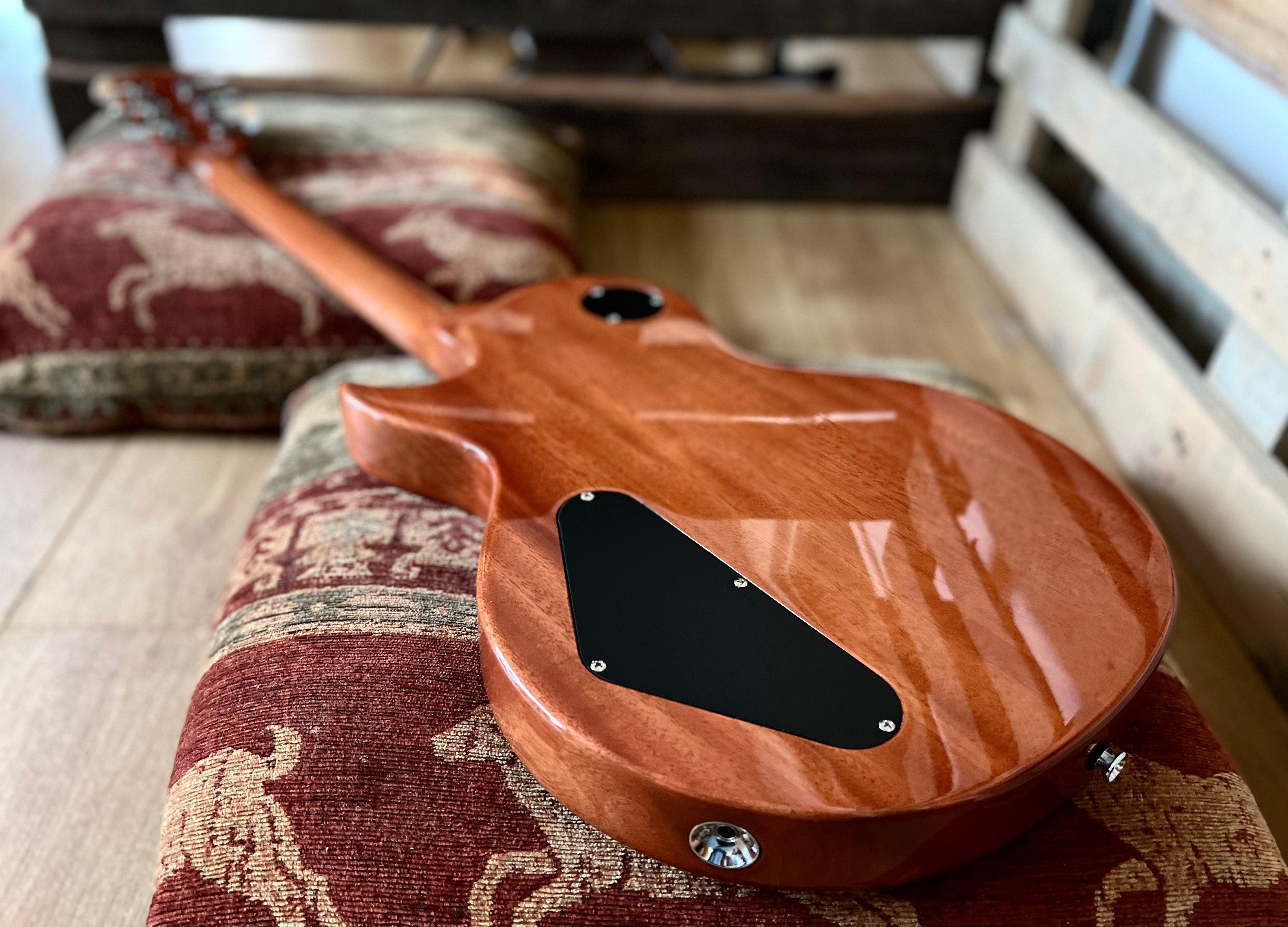 FRET KING ECLAT STANDARD GUITAR - NATURAL MAHOGANY (Includes Our £85 Pro Setup Free), Electric Guitar for sale at Richards Guitars.