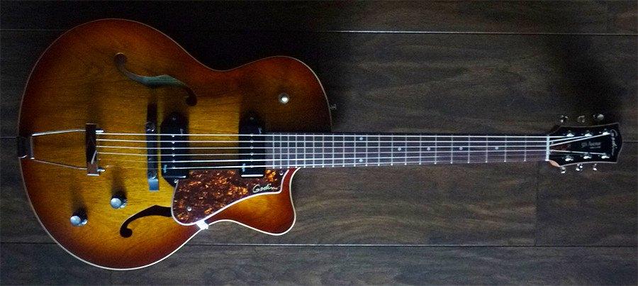 GODIN 5th Avenue CW Kingpin II Cognac Burst, Electric Guitar for sale at Richards Guitars.