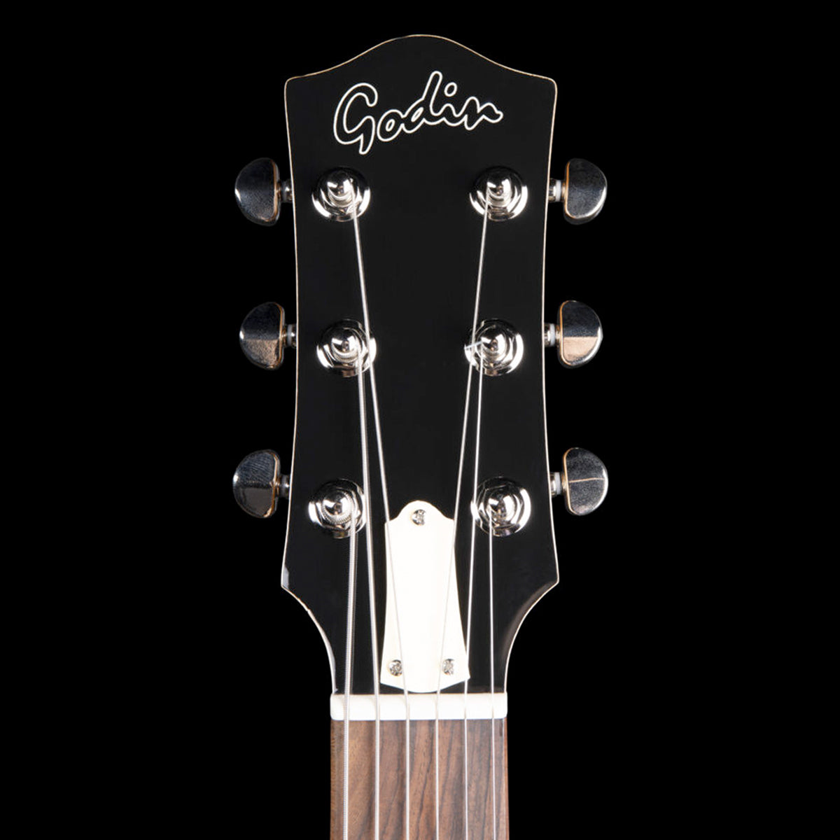 Godin 5th Avenue Thin Line Kingpin P90 Semi-Acoustic Guitar ~ Trans Cream, Electric Guitar for sale at Richards Guitars.