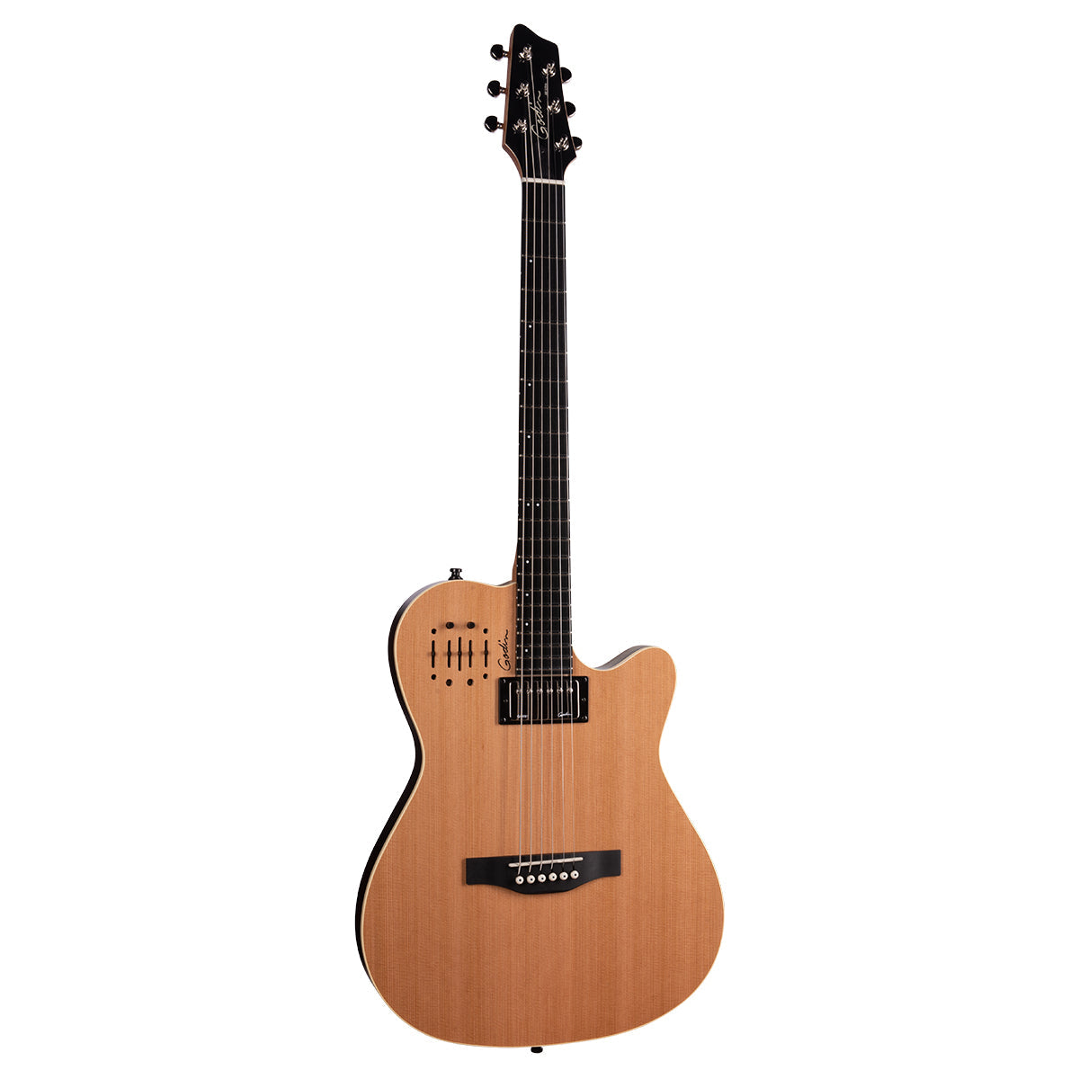 Godin A6 Ultra Electric Guitar ~ Natural SG, Electric Guitar for sale at Richards Guitars.