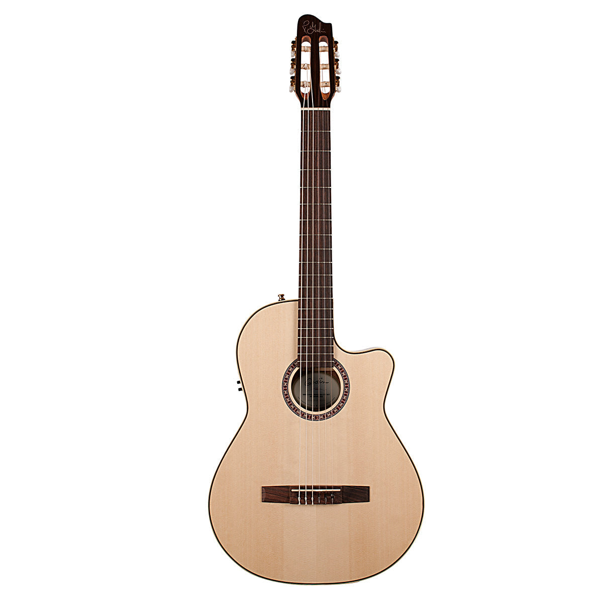 Godin Arena Mahogany Cutaway Clasica II Nylon String Electro Guitar, Electro Nylon Strung Guitar for sale at Richards Guitars.