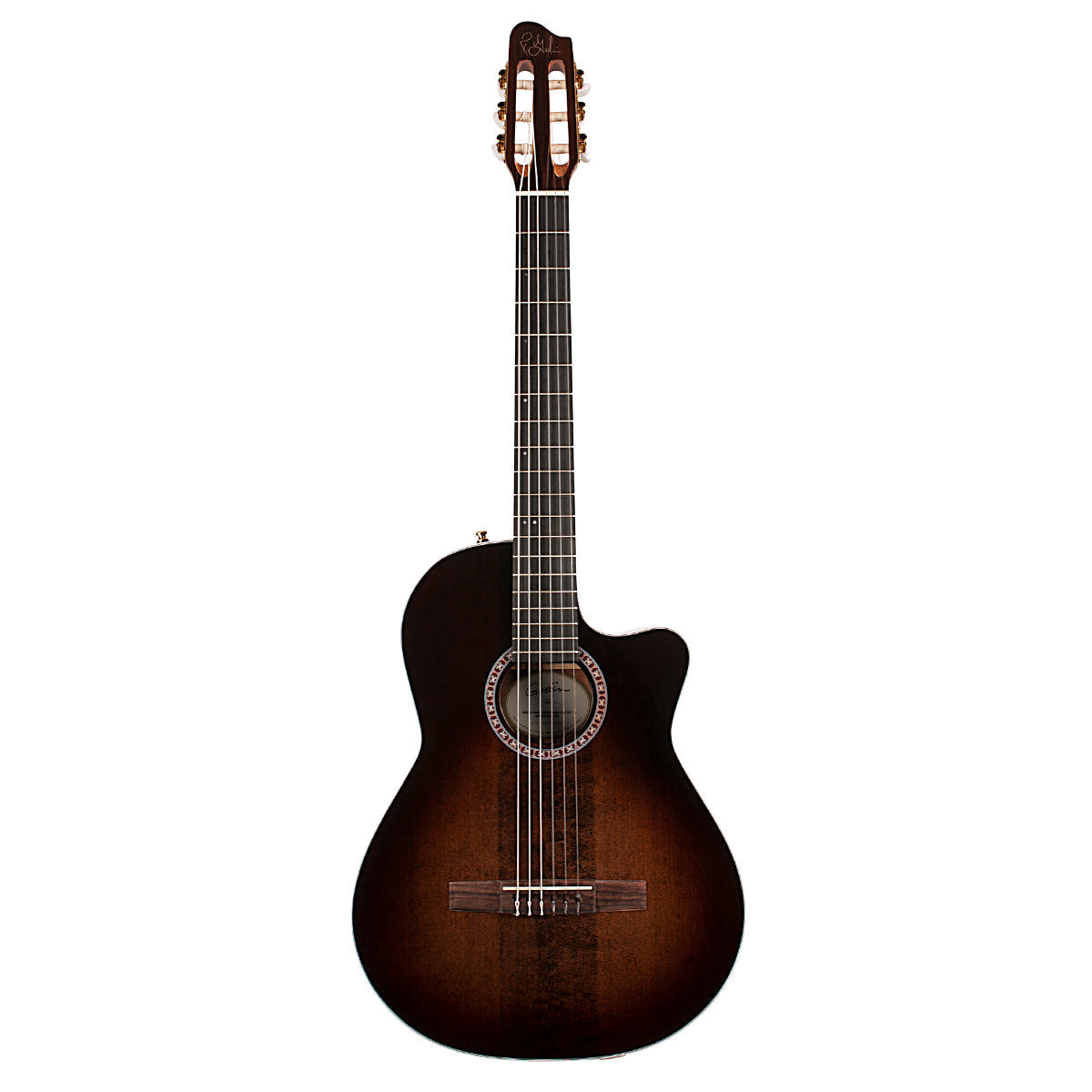 Godin Arena Pro Cutaway Bourbon Burst Nylon String Electro Guitar, Electro Nylon Strung Guitar for sale at Richards Guitars.