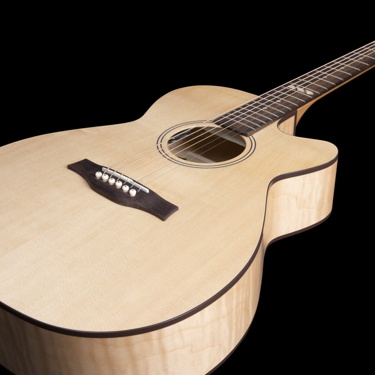 Godin Fairmount CW Electro-Acoustic Guitar ~ Flame Maple, Electro Acoustic Guitar for sale at Richards Guitars.