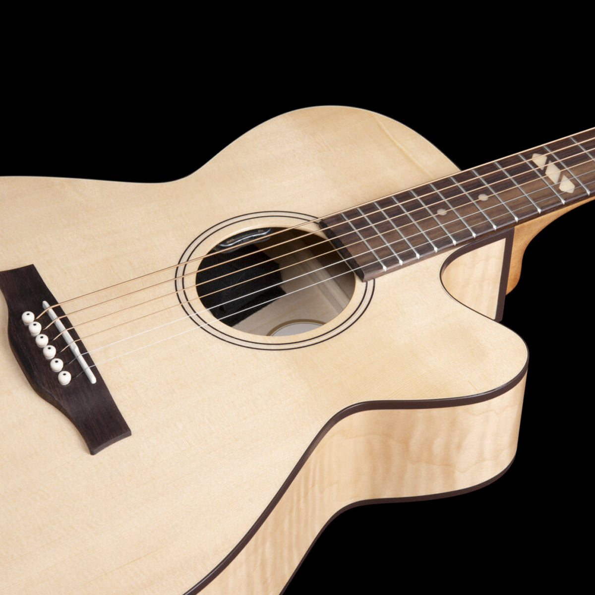 Godin Fairmount CW Electro-Acoustic Guitar ~ Flame Maple, Electro Acoustic Guitar for sale at Richards Guitars.