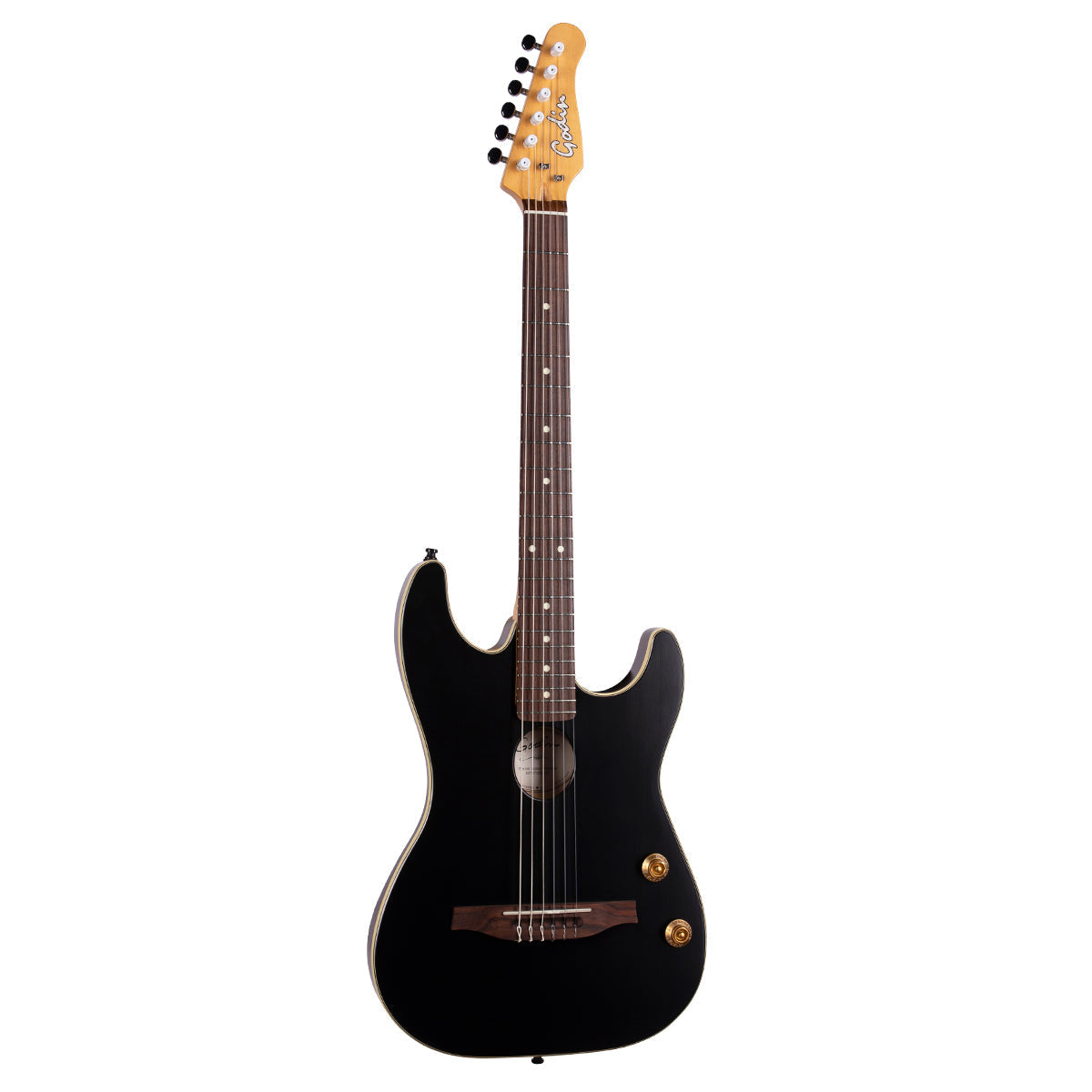 Godin G-Tour Nylon String Guitar ~ Matte Black, Electro Nylon Strung Guitar for sale at Richards Guitars.