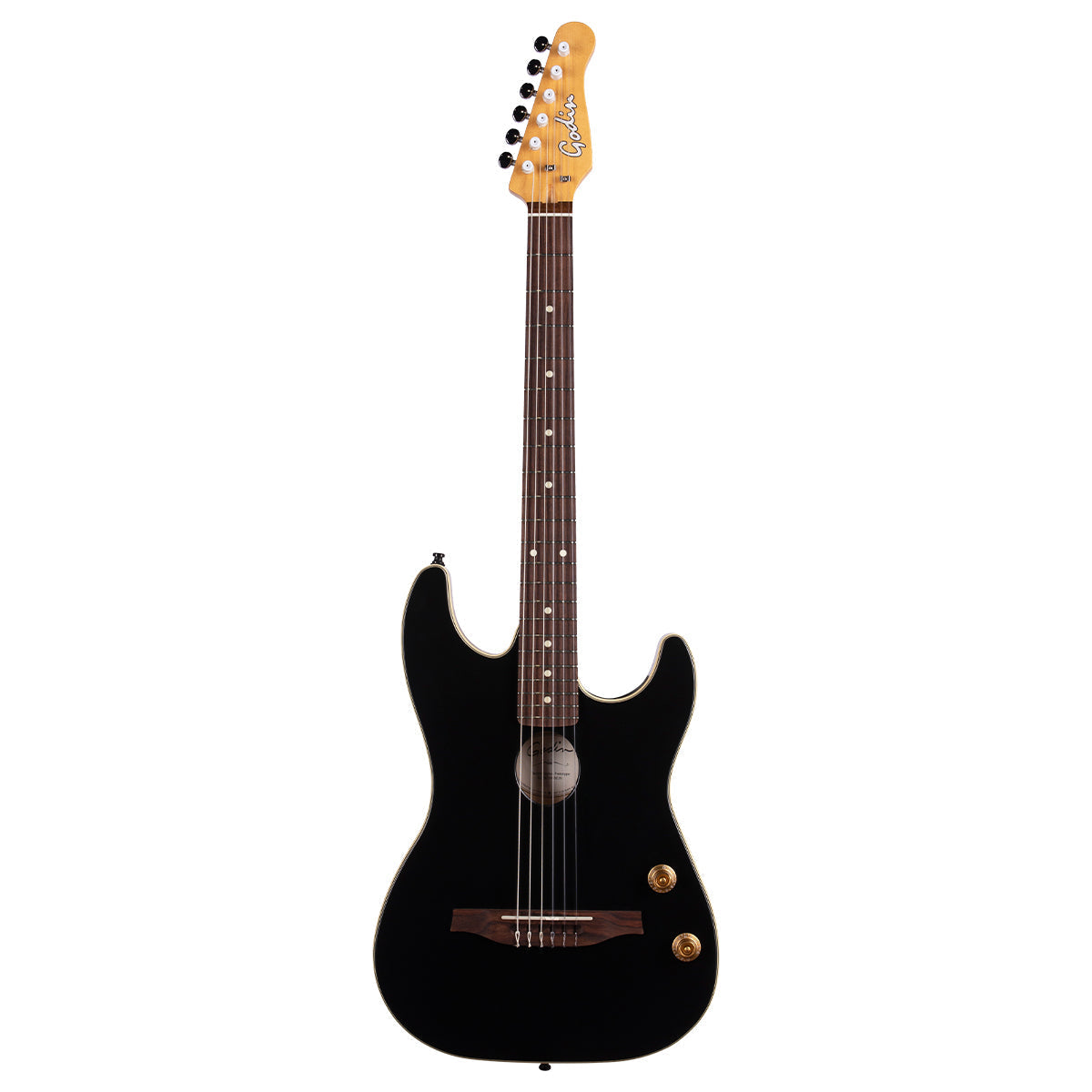 Godin G-Tour Nylon String Guitar ~ Matte Black, Electro Nylon Strung Guitar for sale at Richards Guitars.