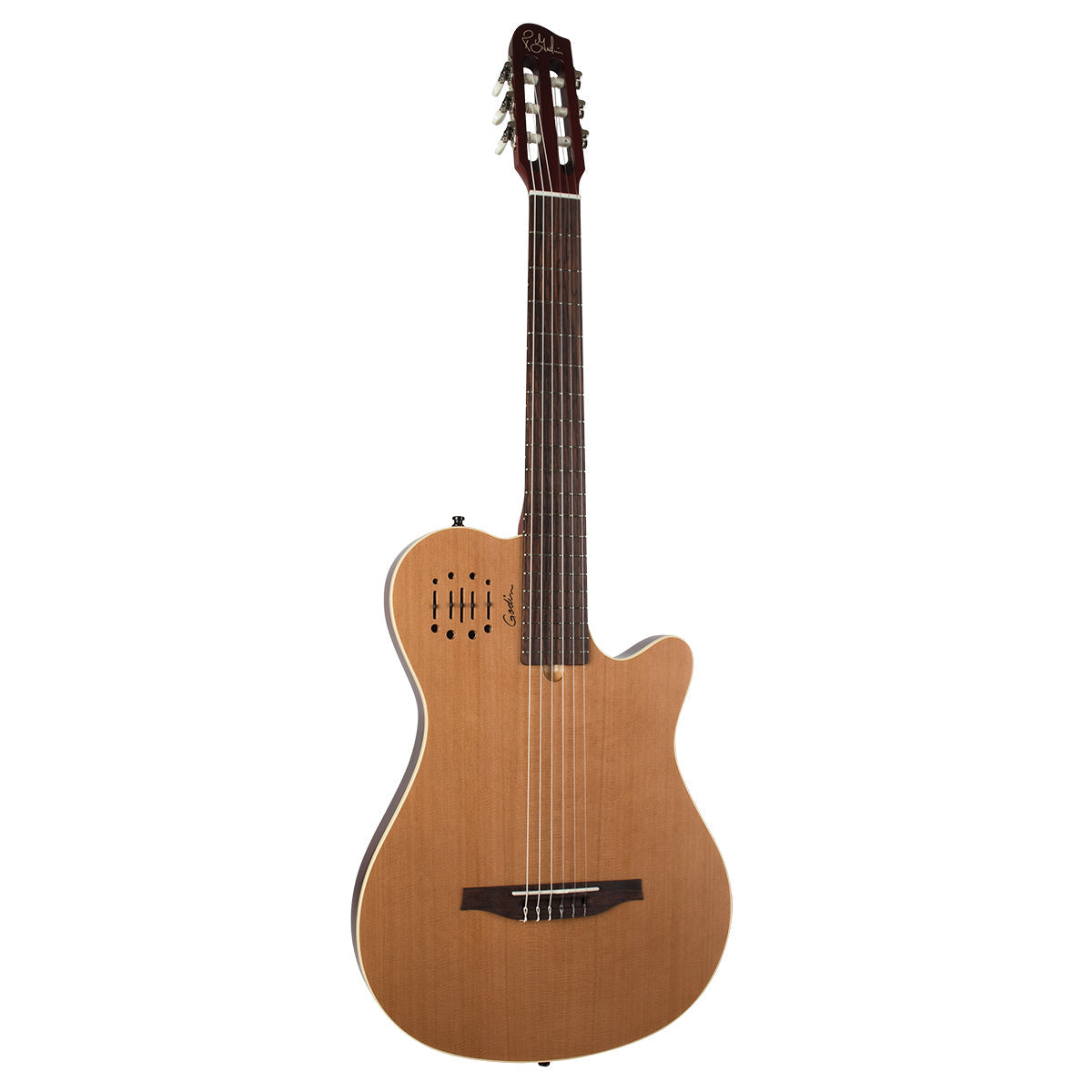 Godin Multiac Grand Concert Encore Guitar ~ Natural, Electro Nylon Strung Guitar for sale at Richards Guitars.