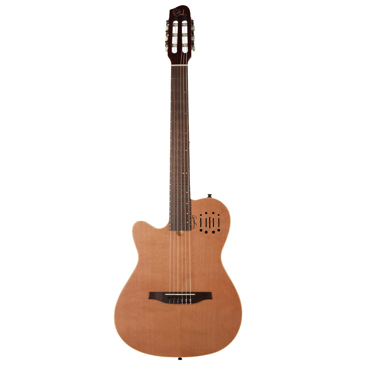 Godin Multiac Nylon Encore Guitar ~ Left Hand ~ Natural, Electro Nylon Strung Guitar for sale at Richards Guitars.