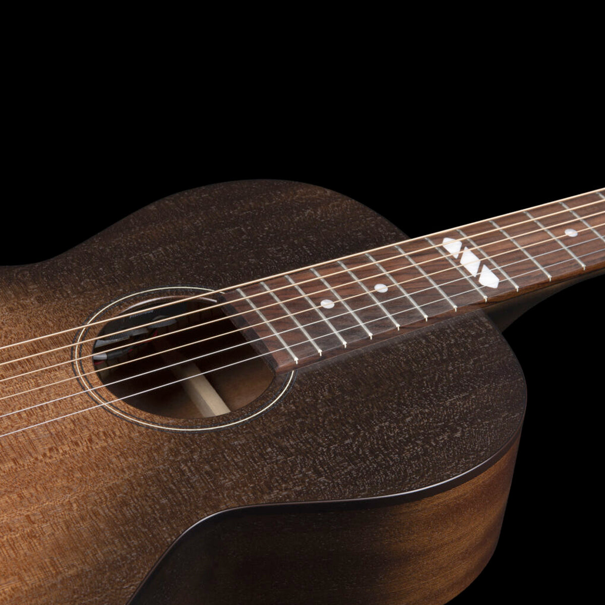 Godin Parlour LTD Mahogany Electro-Acoustic Guitar ~ Black Burst, Electro Acoustic Guitar for sale at Richards Guitars.