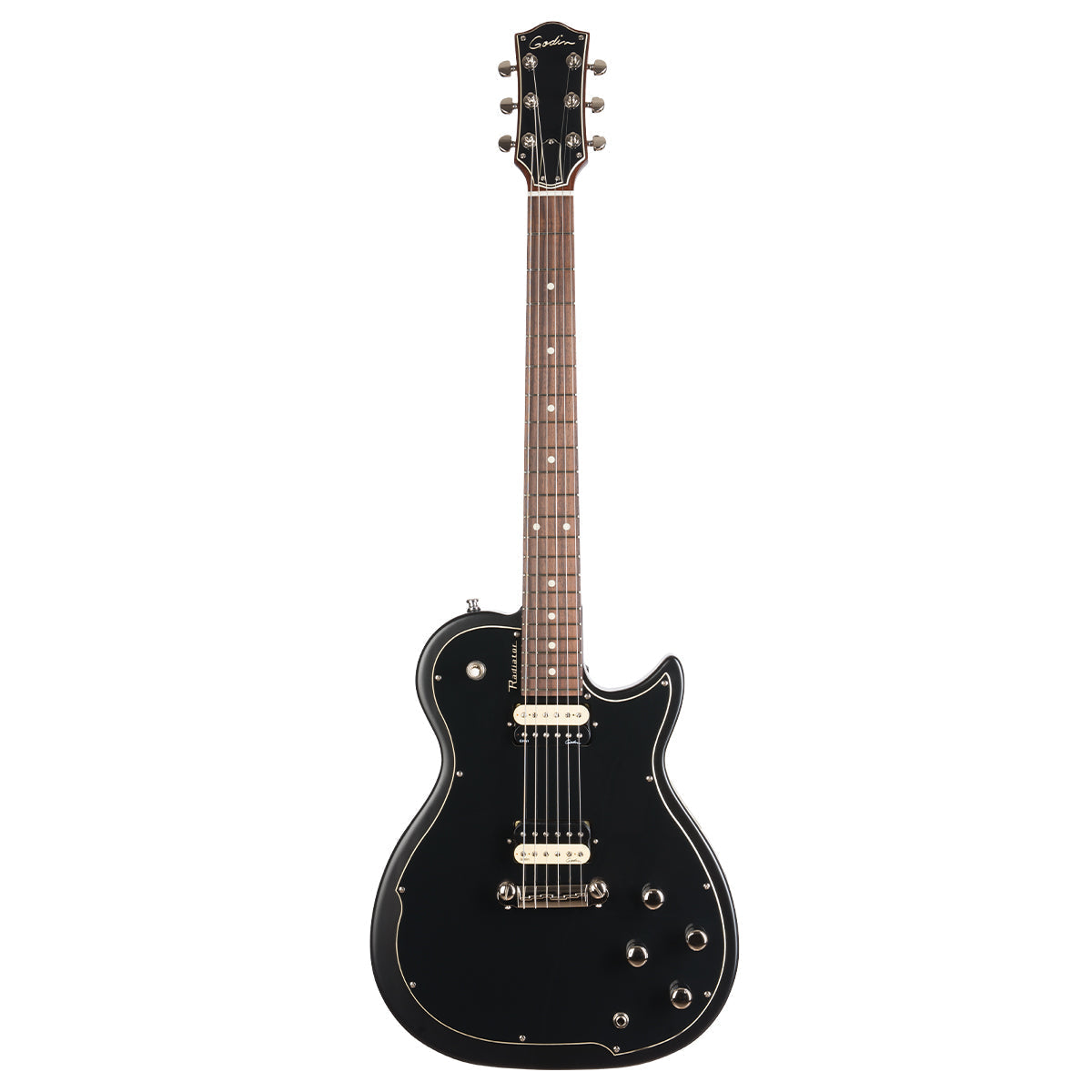 Godin Radiator Electric Guitar ~ Matte Black RN, Electric Guitar for sale at Richards Guitars.