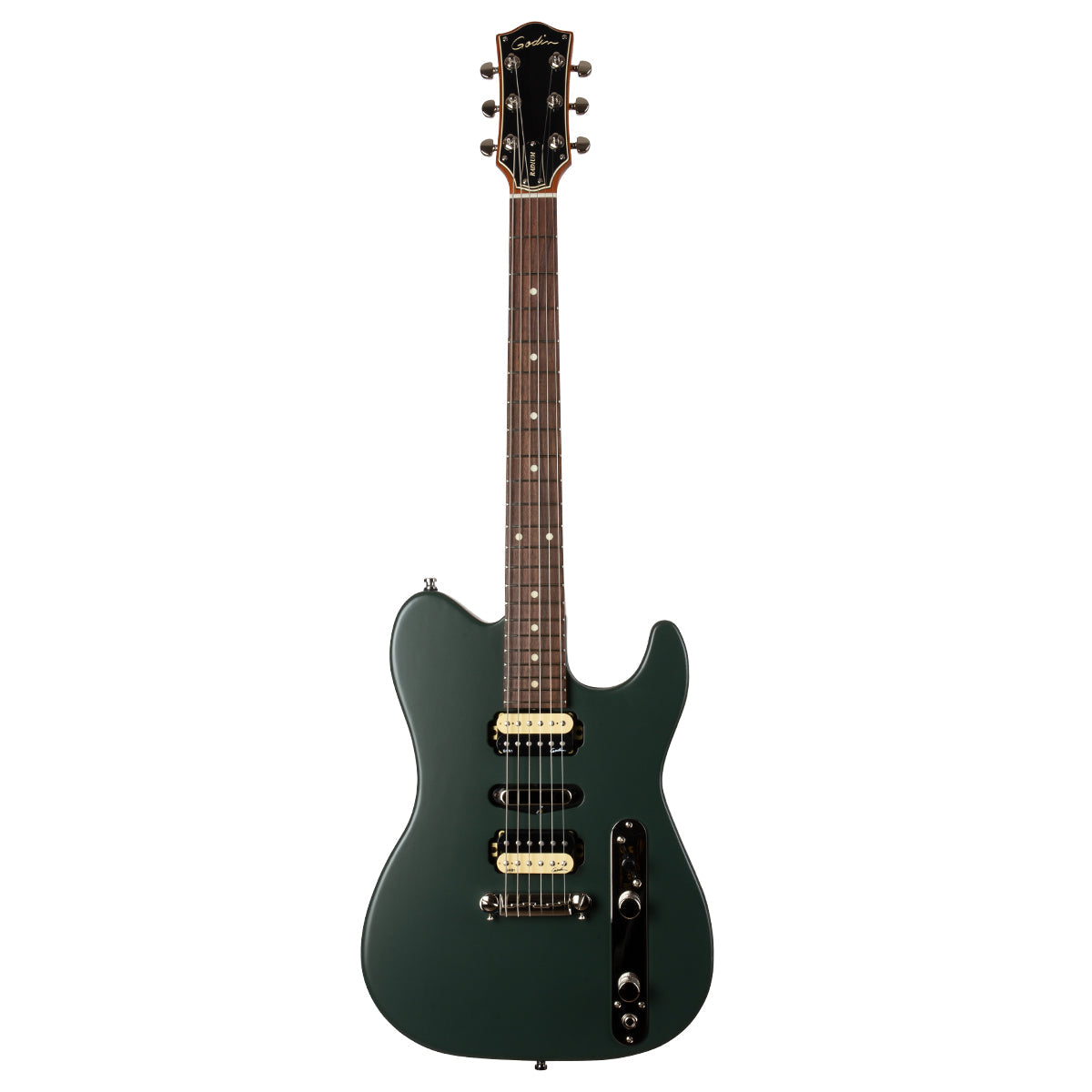 Godin Radium Electric Guitar ~ Matte Green, Electric Guitar for sale at Richards Guitars.