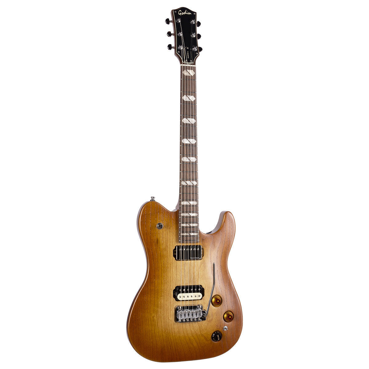 Godin Radium-X Electric Guitar ~ Rustic Burst SG, Electric Guitar for sale at Richards Guitars.