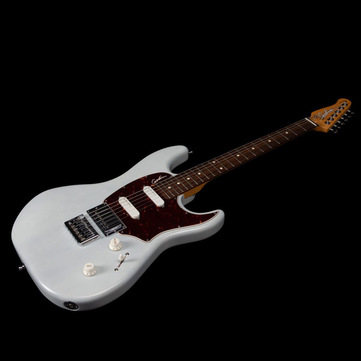 Godin Session RHT Pro Electric Guitar ~ Carbon White, Electric Guitar for sale at Richards Guitars.