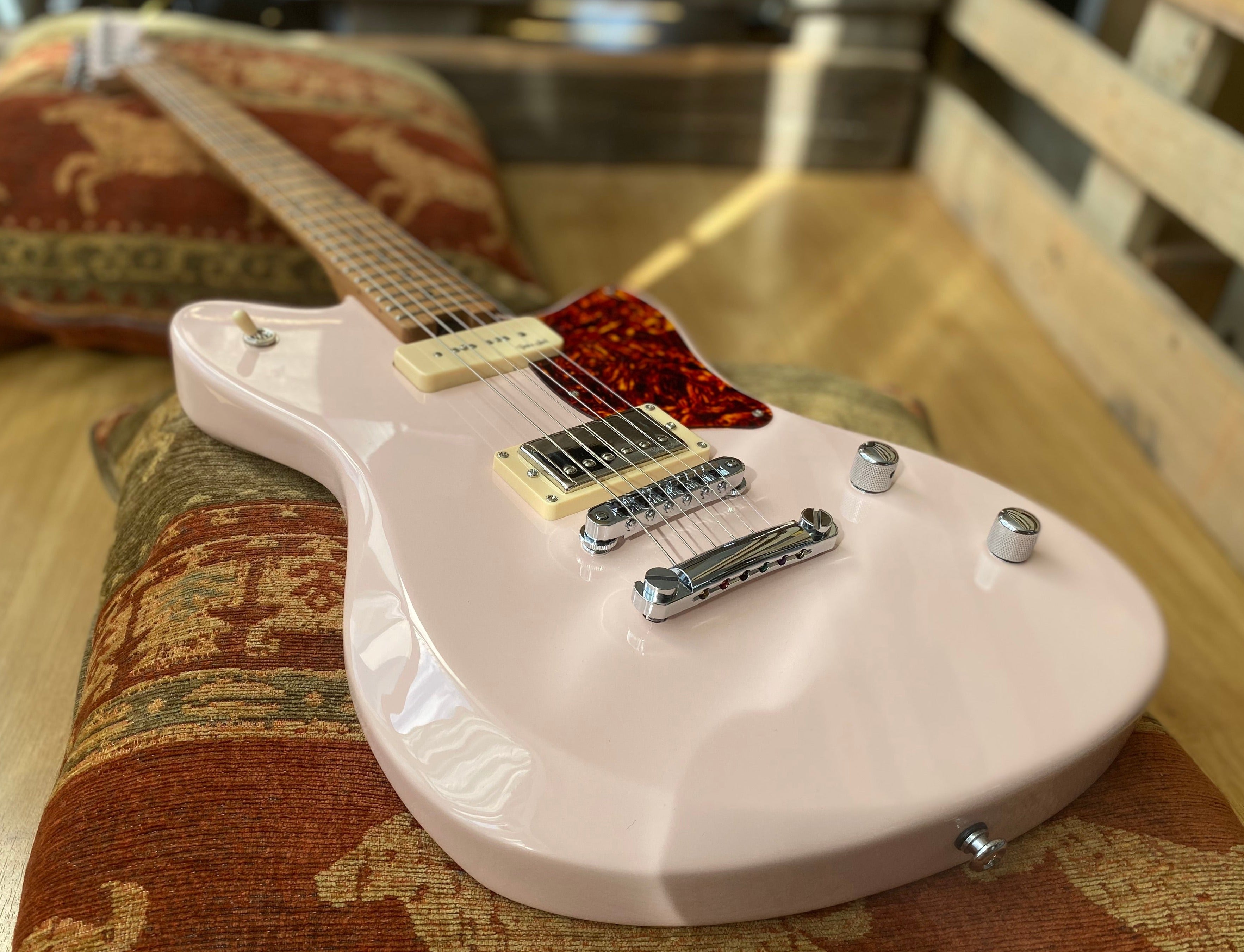 Gordon Smith Gatsby Custom Shell Pink HB P90 - Highest Possible Spec, Electric Guitar for sale at Richards Guitars.