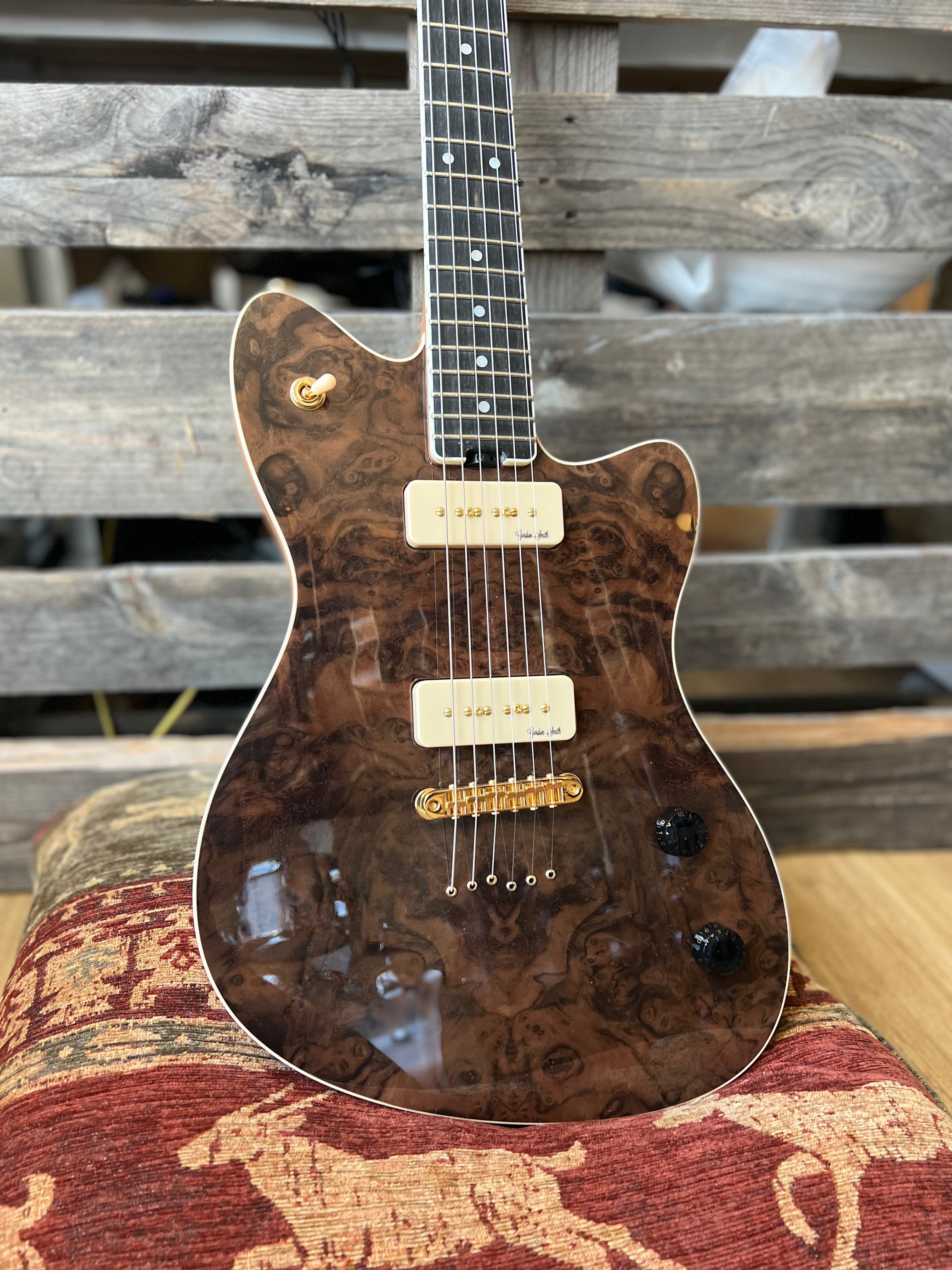 Gordon Smith Gatsby Deluxe Burled Walnut Custom, Electric Guitar for sale at Richards Guitars.