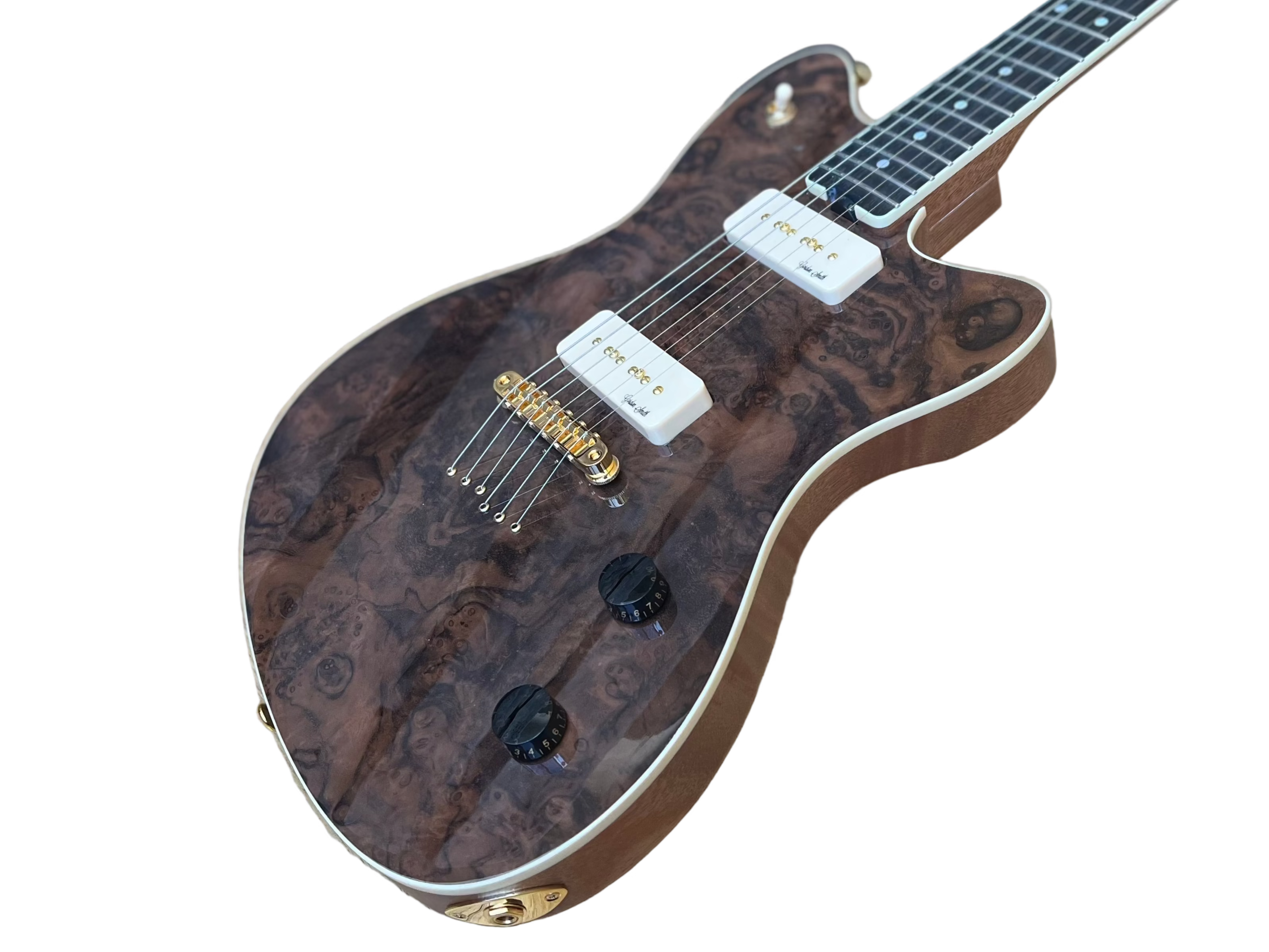 Gordon Smith Gatsby Deluxe Burled Walnut Custom, Electric Guitar for sale at Richards Guitars.