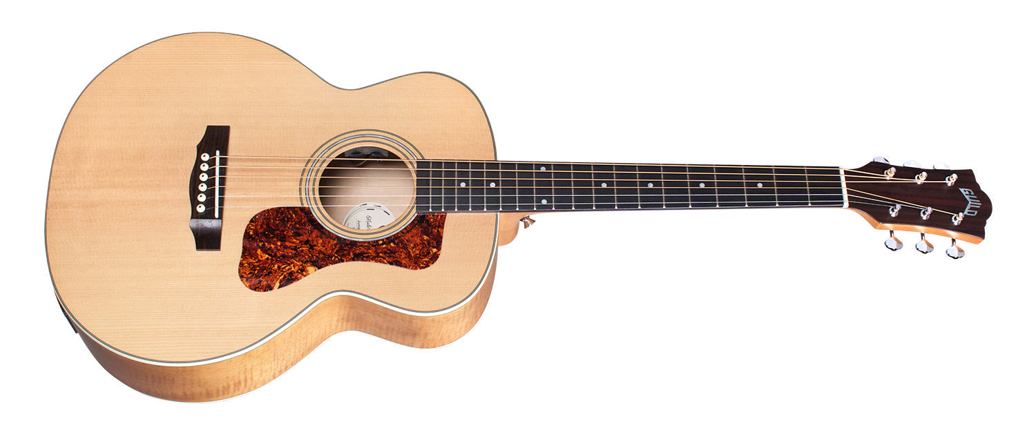 Guild JUMBO JUNIOR FLAMED MAPLE, Electro Acoustic Bass for sale at Richards Guitars.