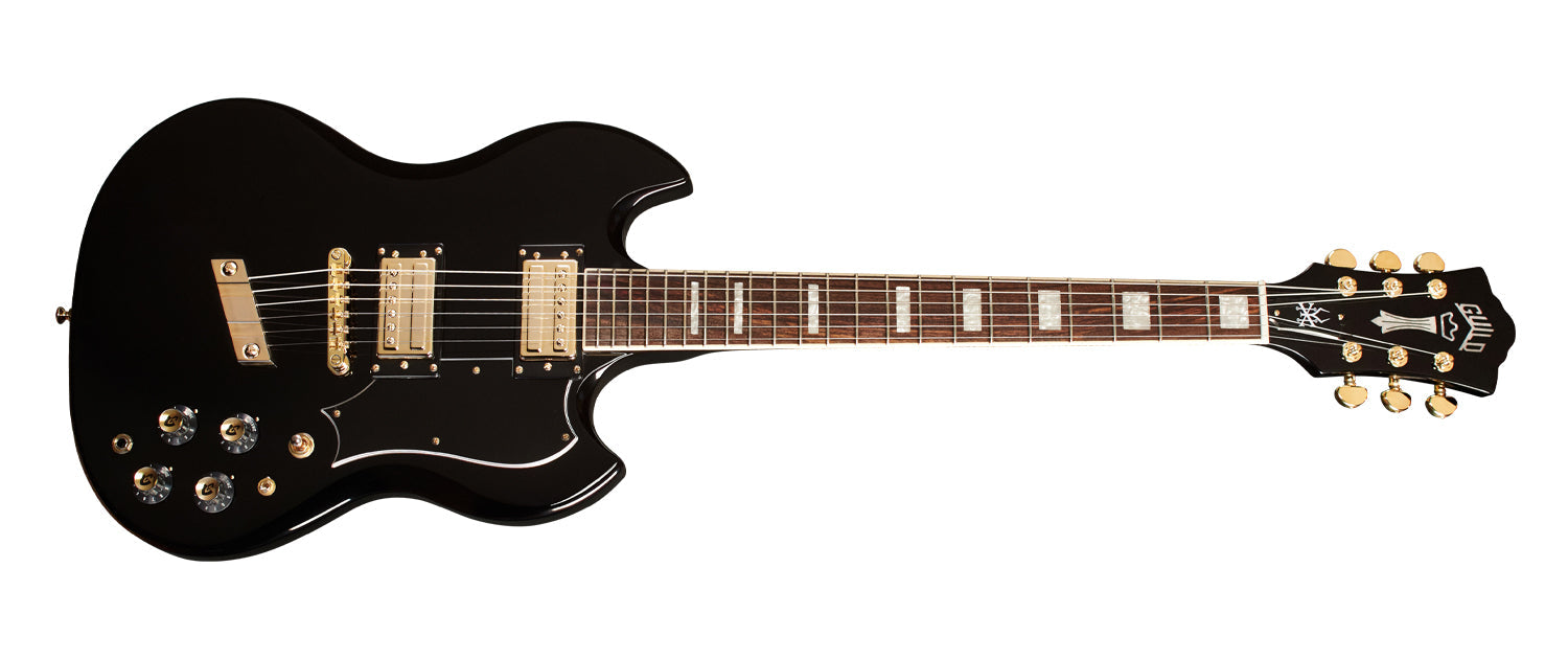 Guild KIM THAYIL POLARA - Black - NEW 2023, Electric Guitar for sale at Richards Guitars.