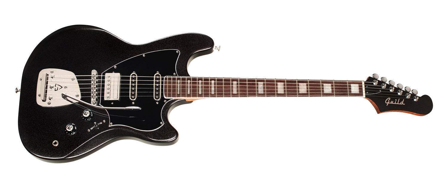 Guild SURFLINER DELUXE Black Metallic - NEW 2023, Electric Guitar for sale at Richards Guitars.