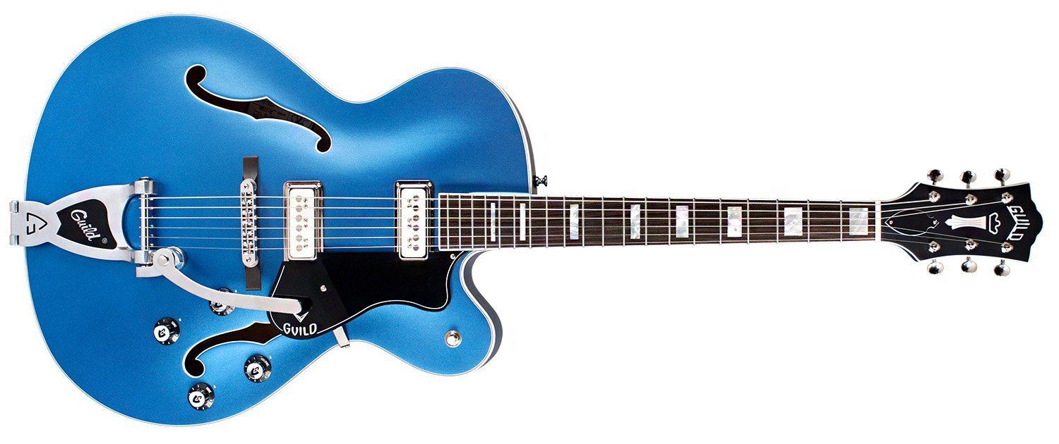 Guild X-175 MANHATTAN SPECIAL MBL Malibu Blue, Electric Guitar for sale at Richards Guitars.