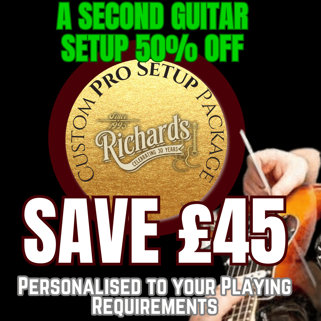 Custom Pro Setup & Follow Up Service Package Worth £200 (Available With NEW Guitar Purchases), Pro Guitar Setup for sale at Richards Guitars.