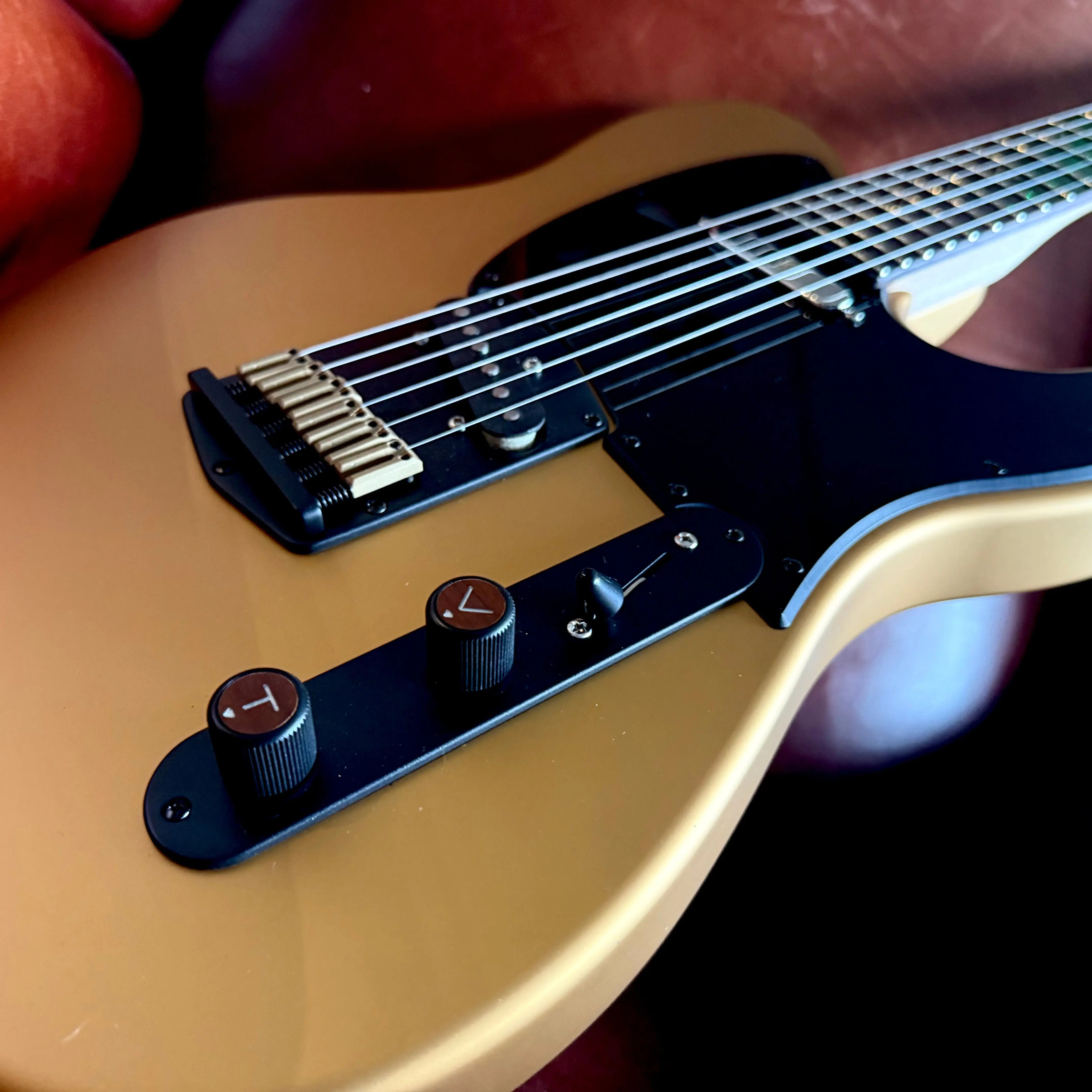 Valiant Titan Pure Gold Satin Electric Guitar With Stainless Steel Frets Upgrade guitar for sale uk