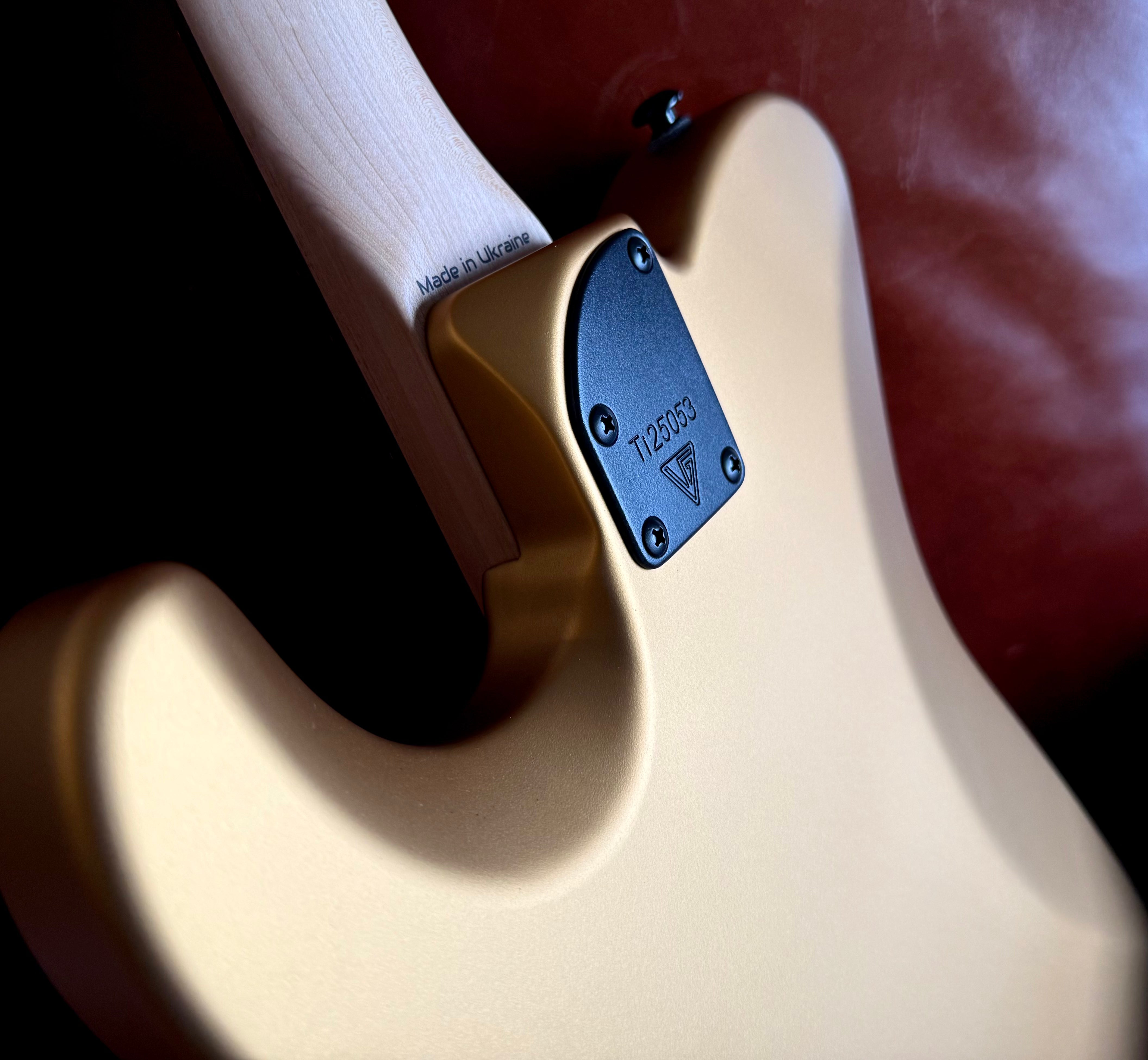 Valiant Titan Pure Gold Satin Electric Guitar With Stainless Steel Frets Upgrade