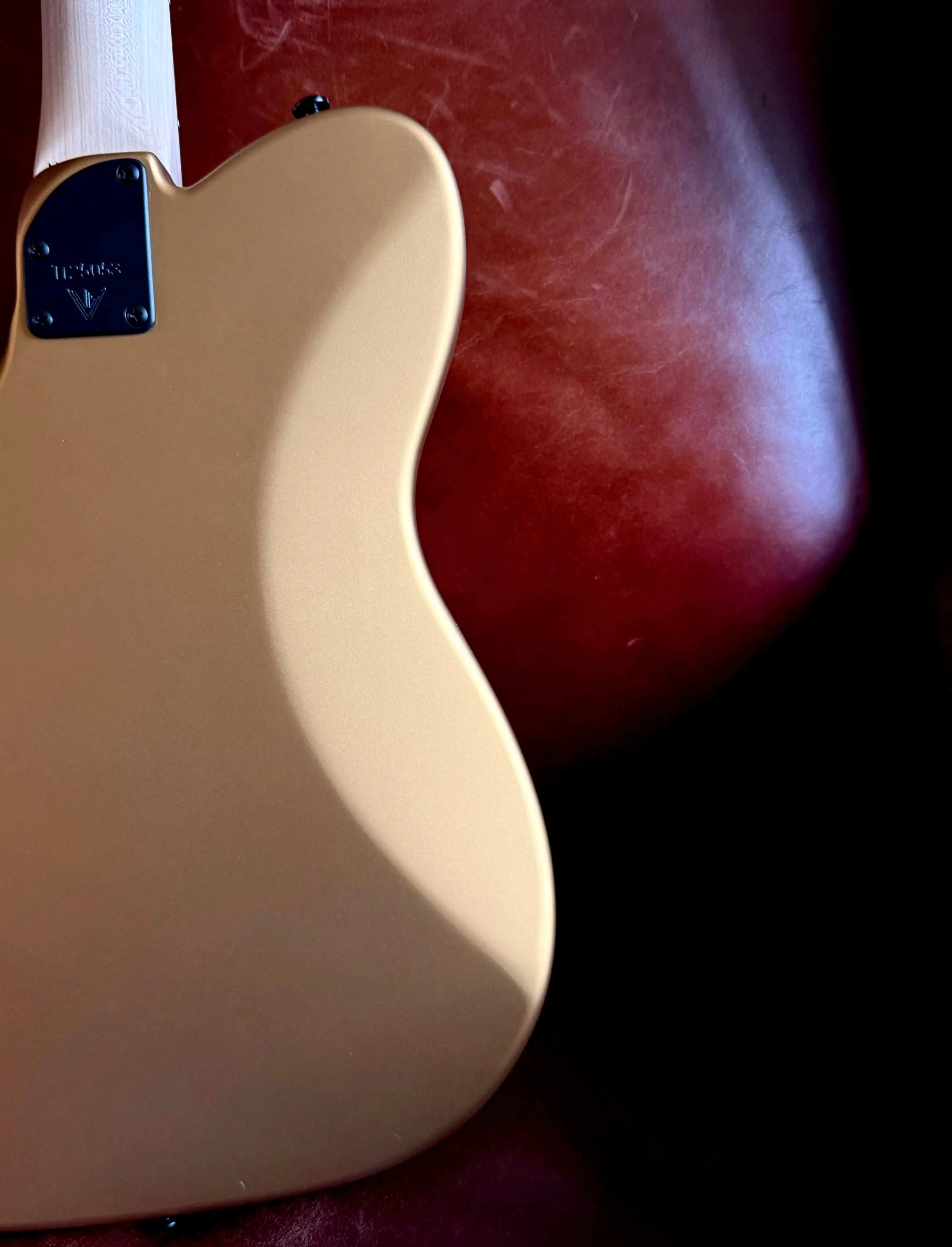 Valiant Titan Pure Gold Satin Electric Guitar With Stainless Steel Frets Upgrade guitar for sale uk