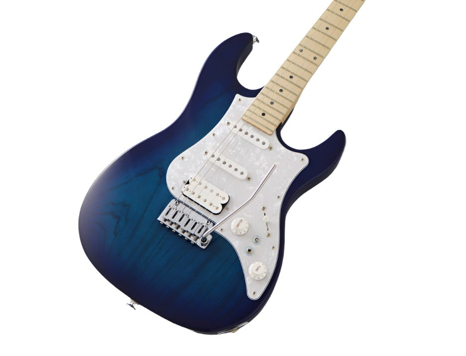 FGN Guitars Expert Odyssey SBB See-Thru Blue Burst, Electric Guitar for sale at Richards Guitars.