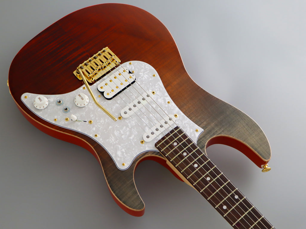 FGN Guitars Expert Odyssey RKG Ripe Kaki Graduation, Electric Guitar for sale at Richards Guitars.