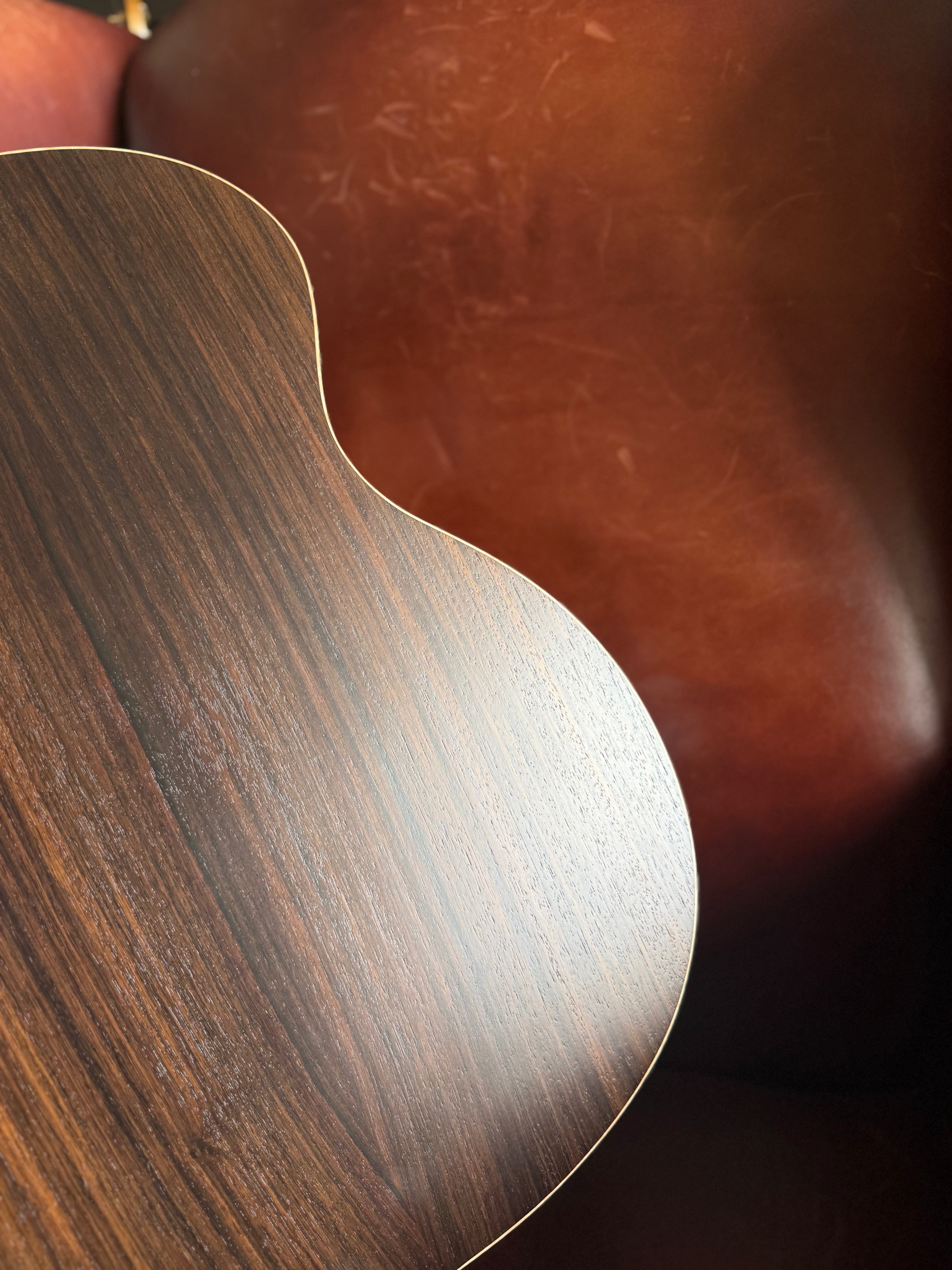 Dowina Rosewood Equisite Custom w' Flame Maple Bindings & Japanese Cherry Inlays