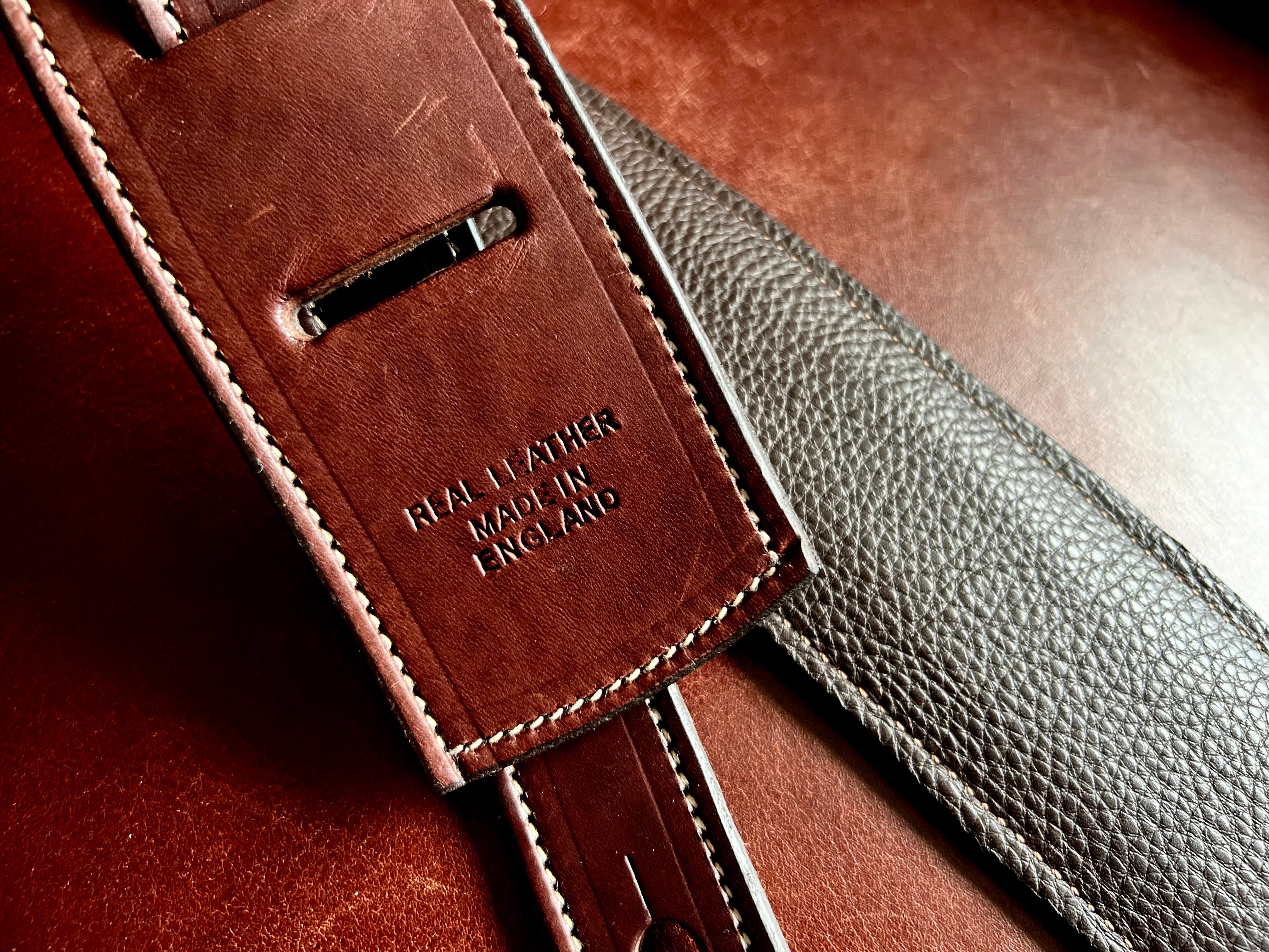 Walsall Hand Made Premium Padded Bridle Leather Guitar Strap ( Just £79 when bought with a guitar saving £40), Accessory for sale at Richards Guitars.