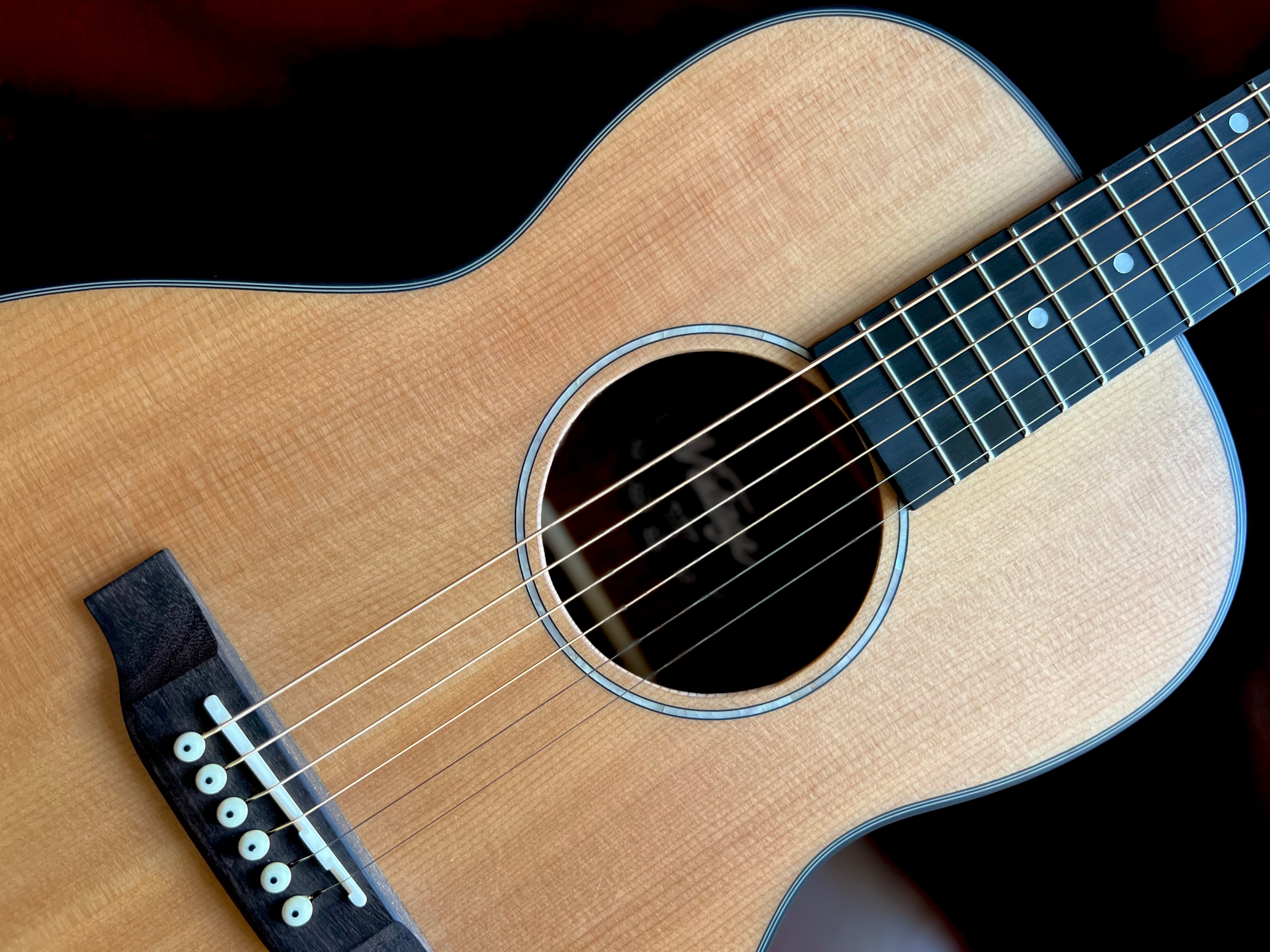 Vintage VE1800N  Series 'Parlour' Electro-Acoustic Guitar ~ Natural, Electro Acoustic Guitar for sale at Richards Guitars.