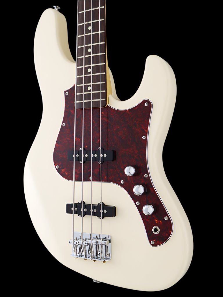 FGN Boundary BMJ-2R Mighty Jazz 2 Ivory, Bass Guitar for sale at Richards Guitars.