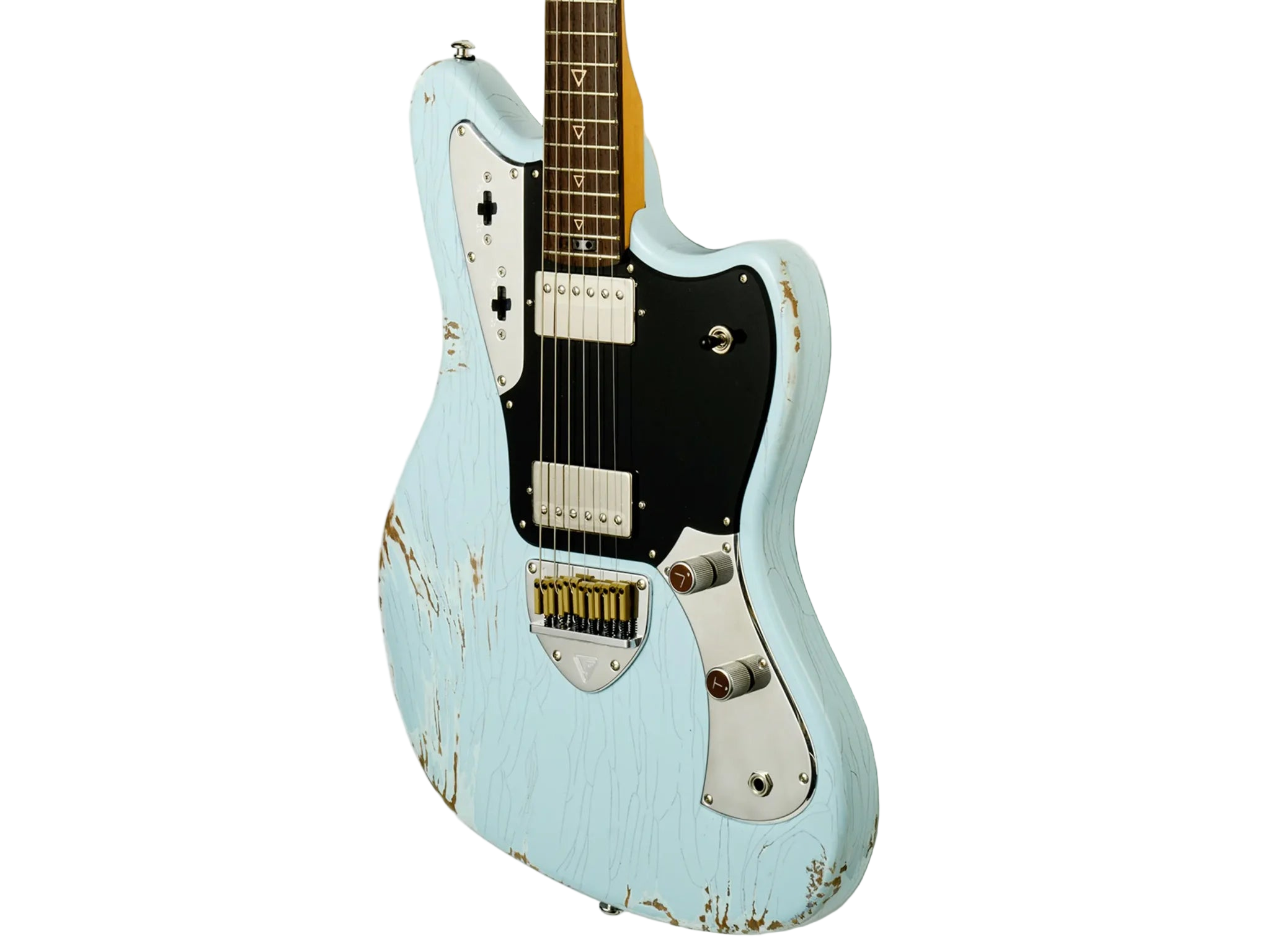 Valiant Jupiter Distressed Sonic Blue Electric Guitar