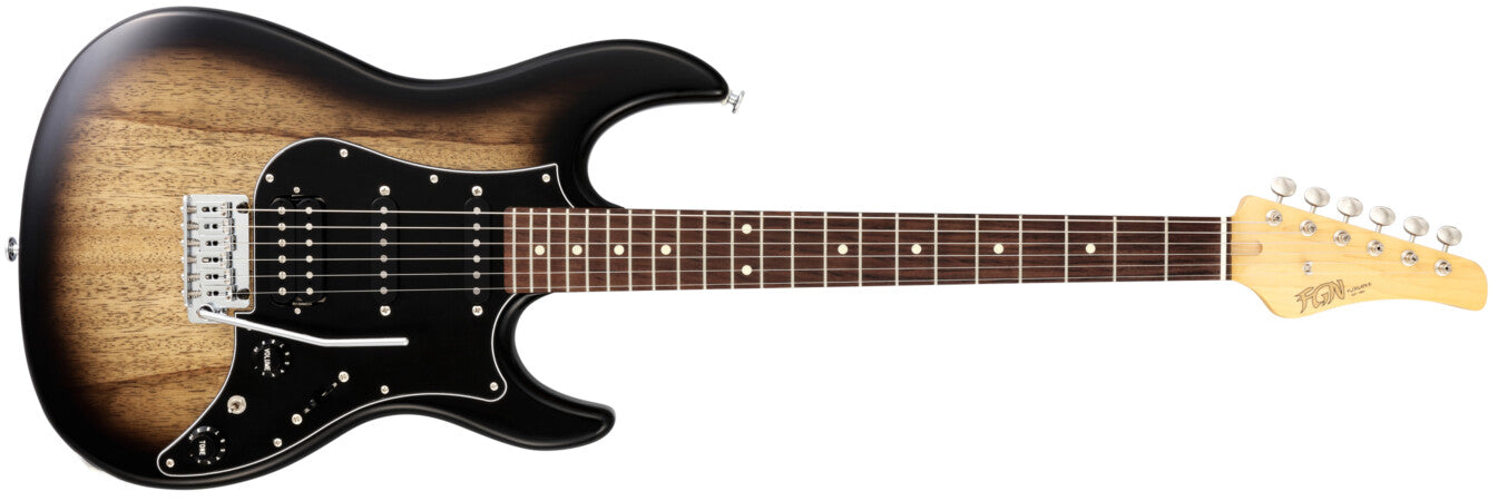 FGN Guitars J Std Odyssey DMT Dark Mocha Burst, Electric Guitar for sale at Richards Guitars.