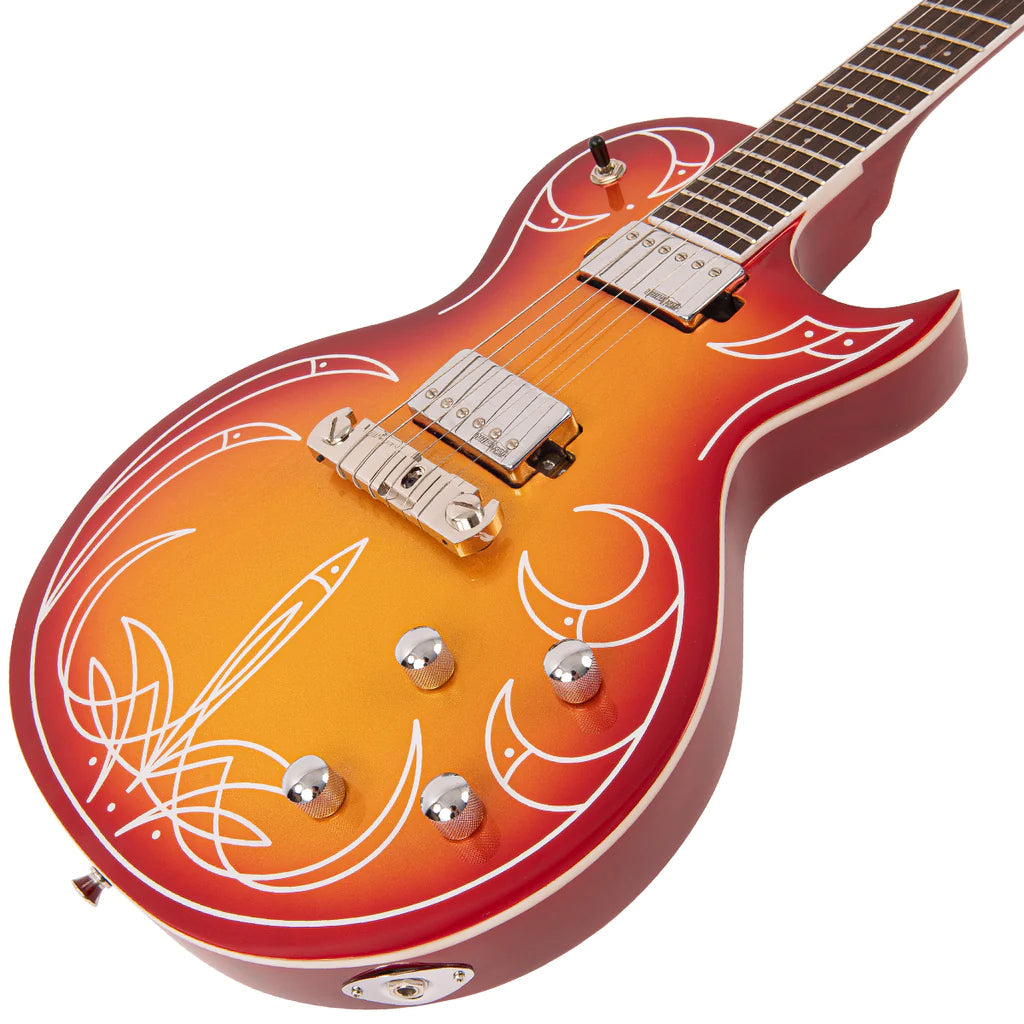 Joe Doe 'Hot Rod' Electric Guitar by Vintage ~ Cali-Sunset Burst with Case, Electric Guitar for sale at Richards Guitars.