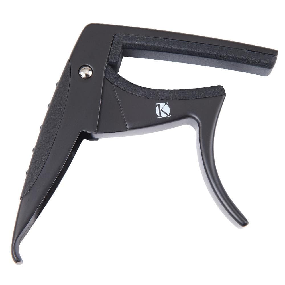 Kinsman Electric /Acoustic Curved Guitar Capo – Black, Capos for sale at Richards Guitars.